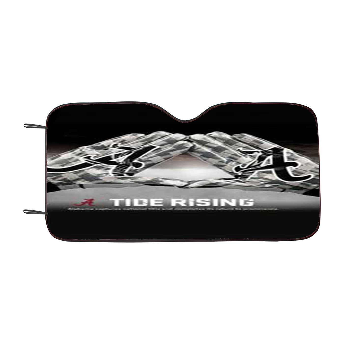 Alabama Crimson Tide Gloves Rising Car Auto Sun Shade Windshield Cover