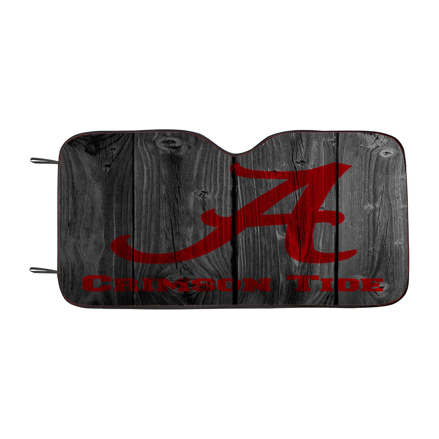 Alabama Crimson Tide Nfl Logo Dark Wood Wallpaper Car Auto Sun Shade Windshield Cover