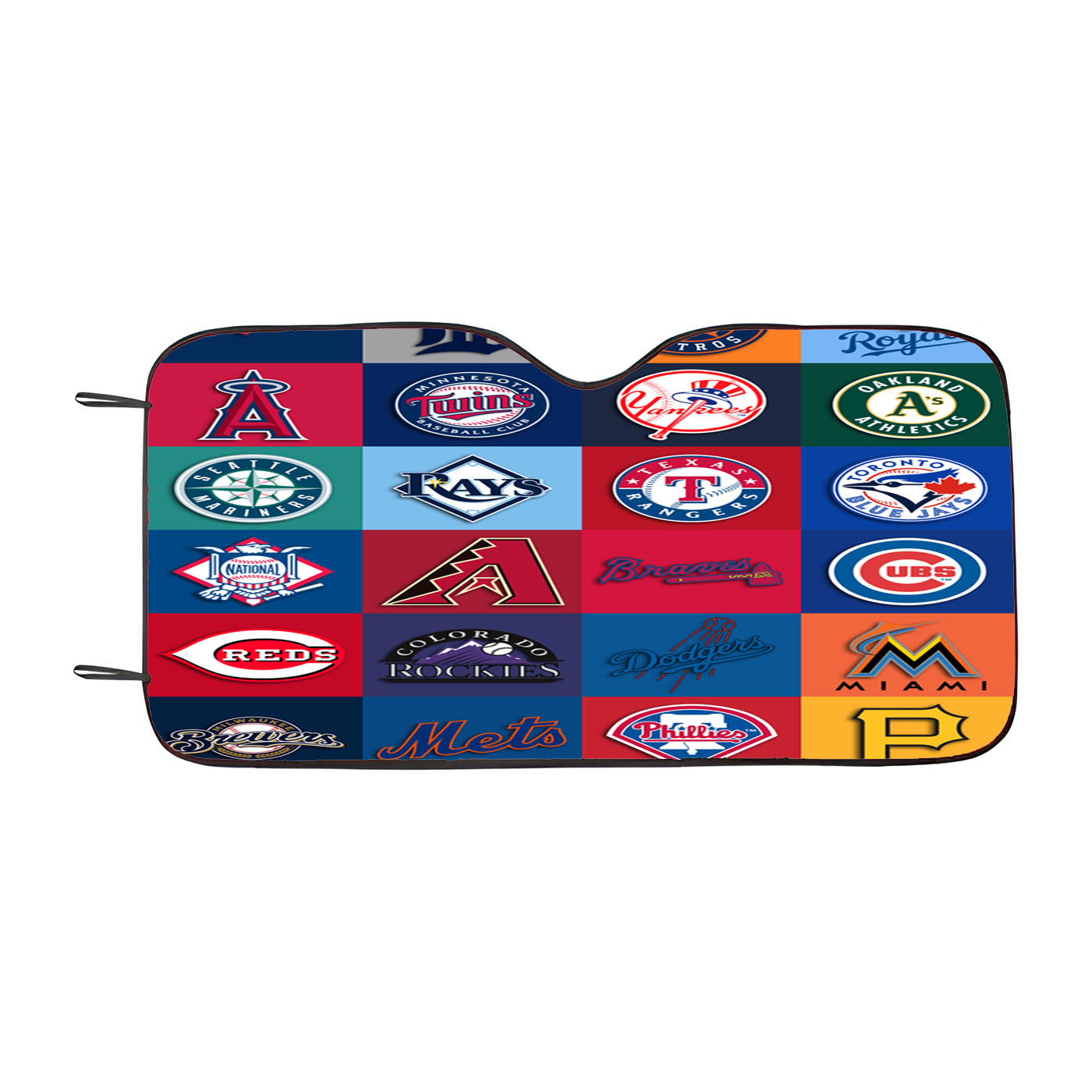 All Mlb Team Logos Collage Car Auto Sun Shade Windshield Cover