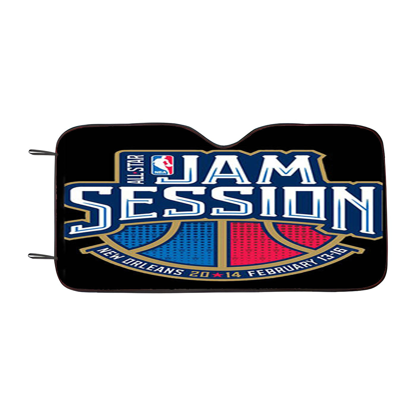 All Star Jam Session Black Car Auto Sun Shade Windshield Cover