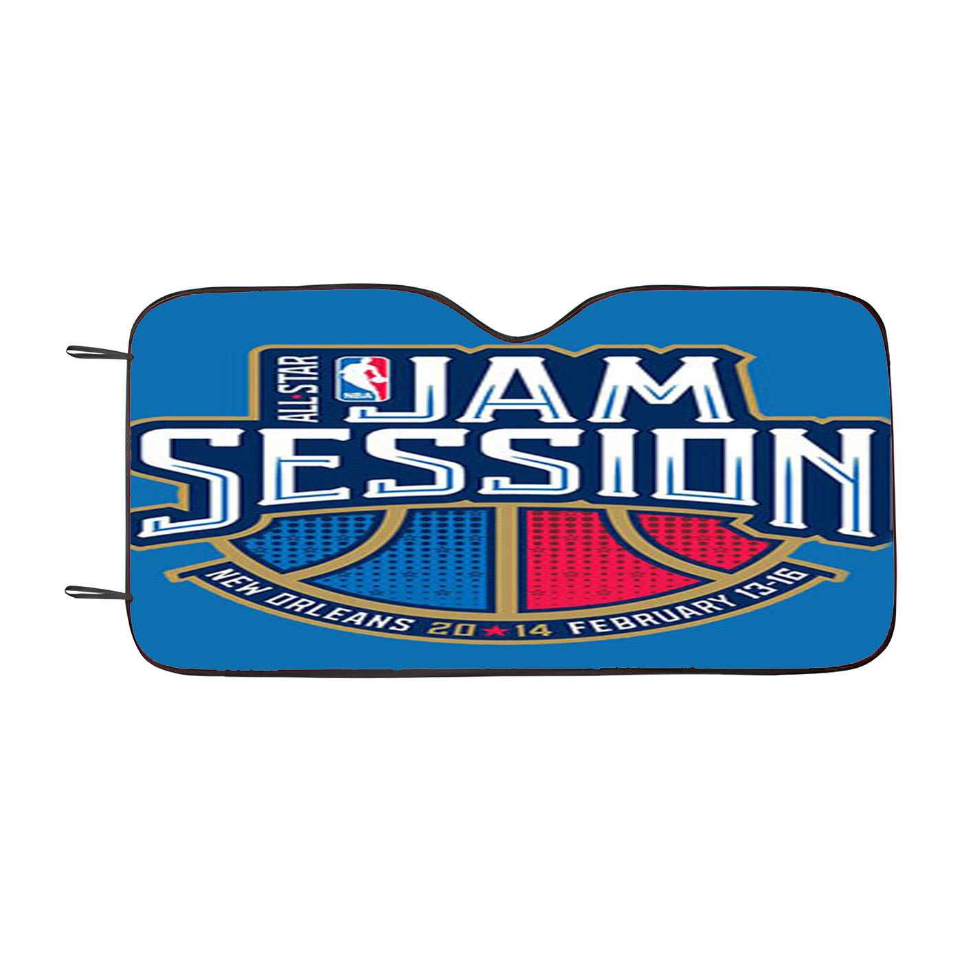 All Star Jam Session Blue Car Auto Sun Shade Windshield Cover