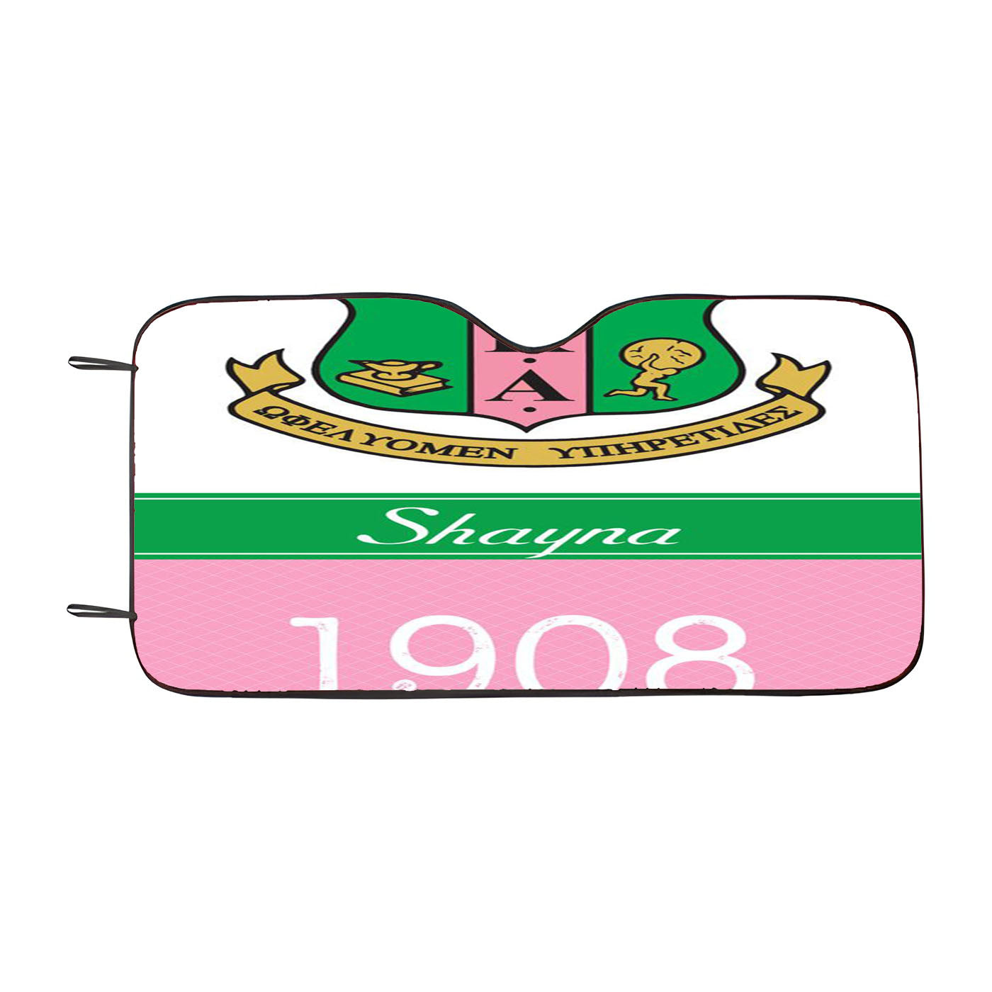 Alpha Kappa Alpha 1908 Car Auto Sun Shade Windshield Cover
