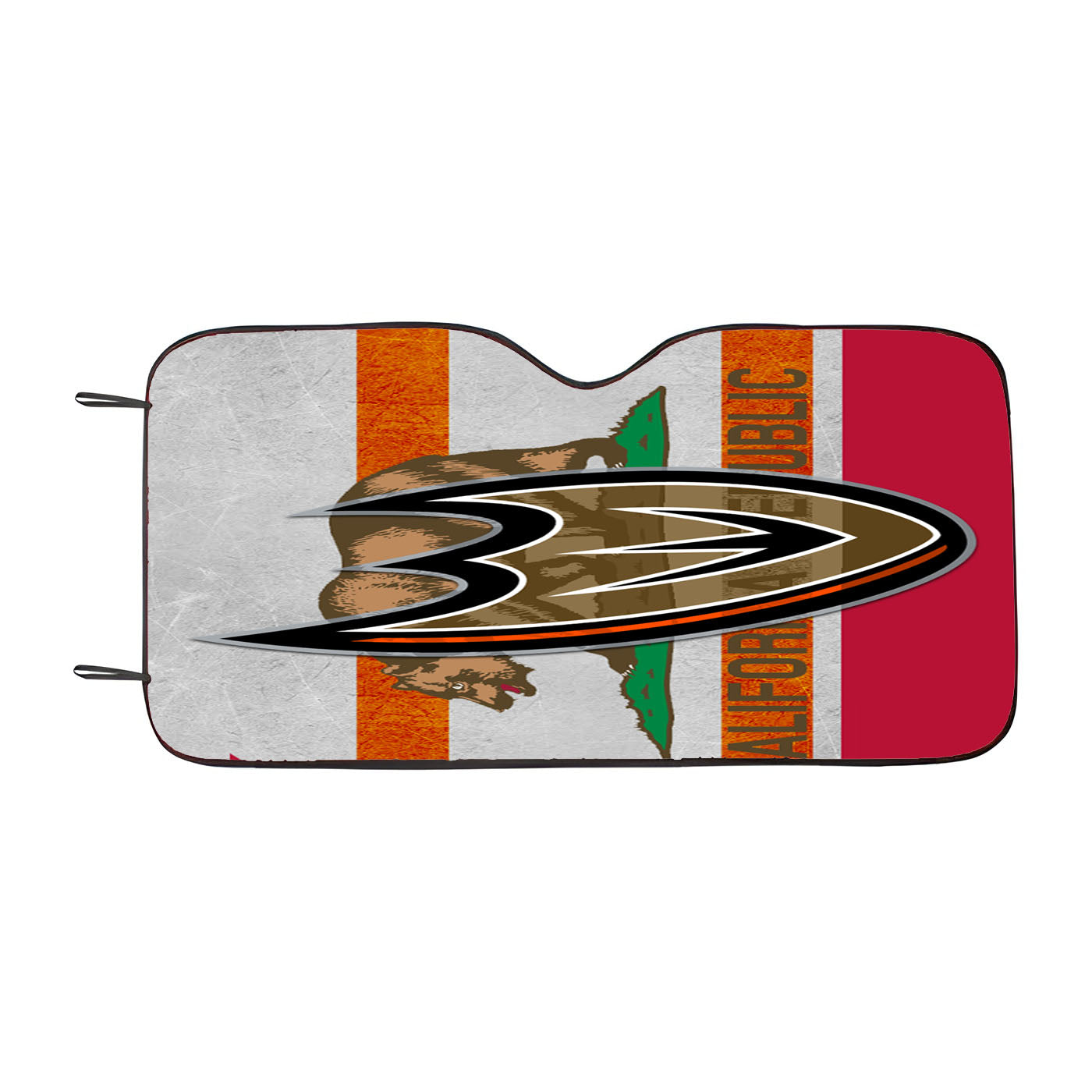 Anaheim Ducks California Republic Car Auto Sun Shade Windshield Cover