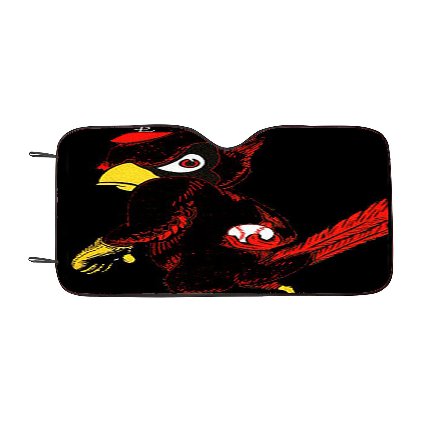 Angry Cardinal Car Auto Sun Shade Windshield Cover