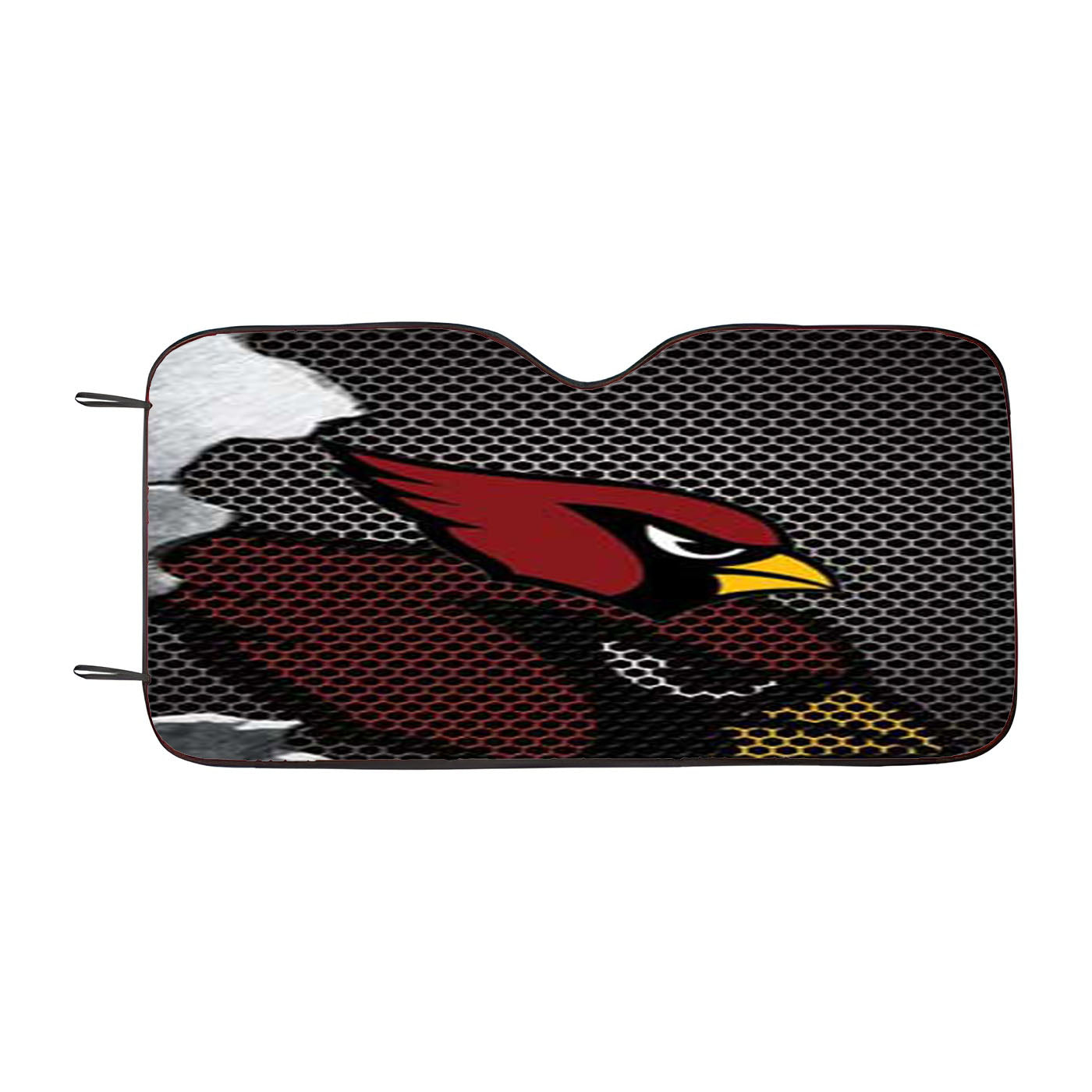 Arizona Cardinals Broken Mesh Car Auto Sun Shade Windshield Cover