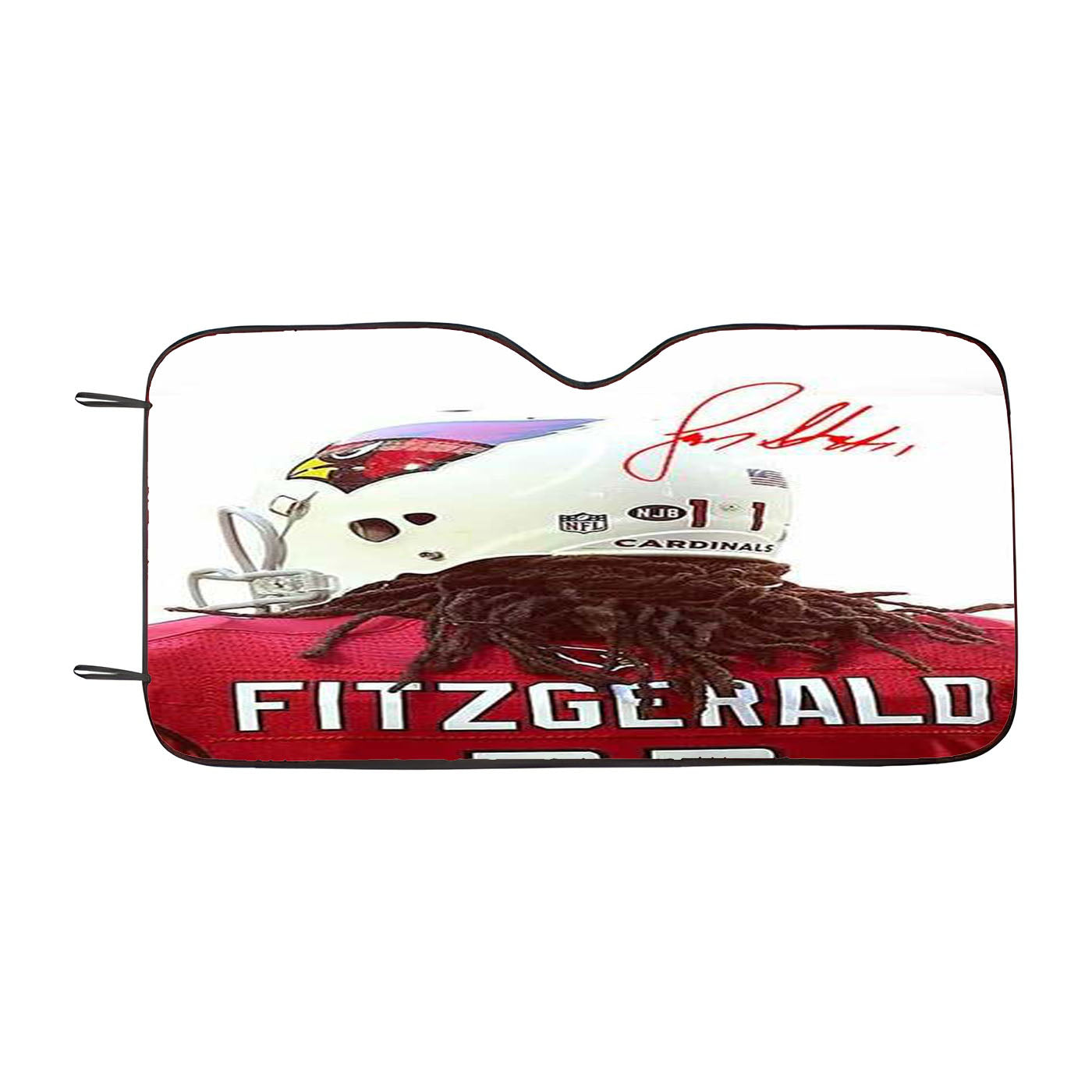 Arizona Cardinals Larry Fitzgerald Car Auto Sun Shade Windshield Cover