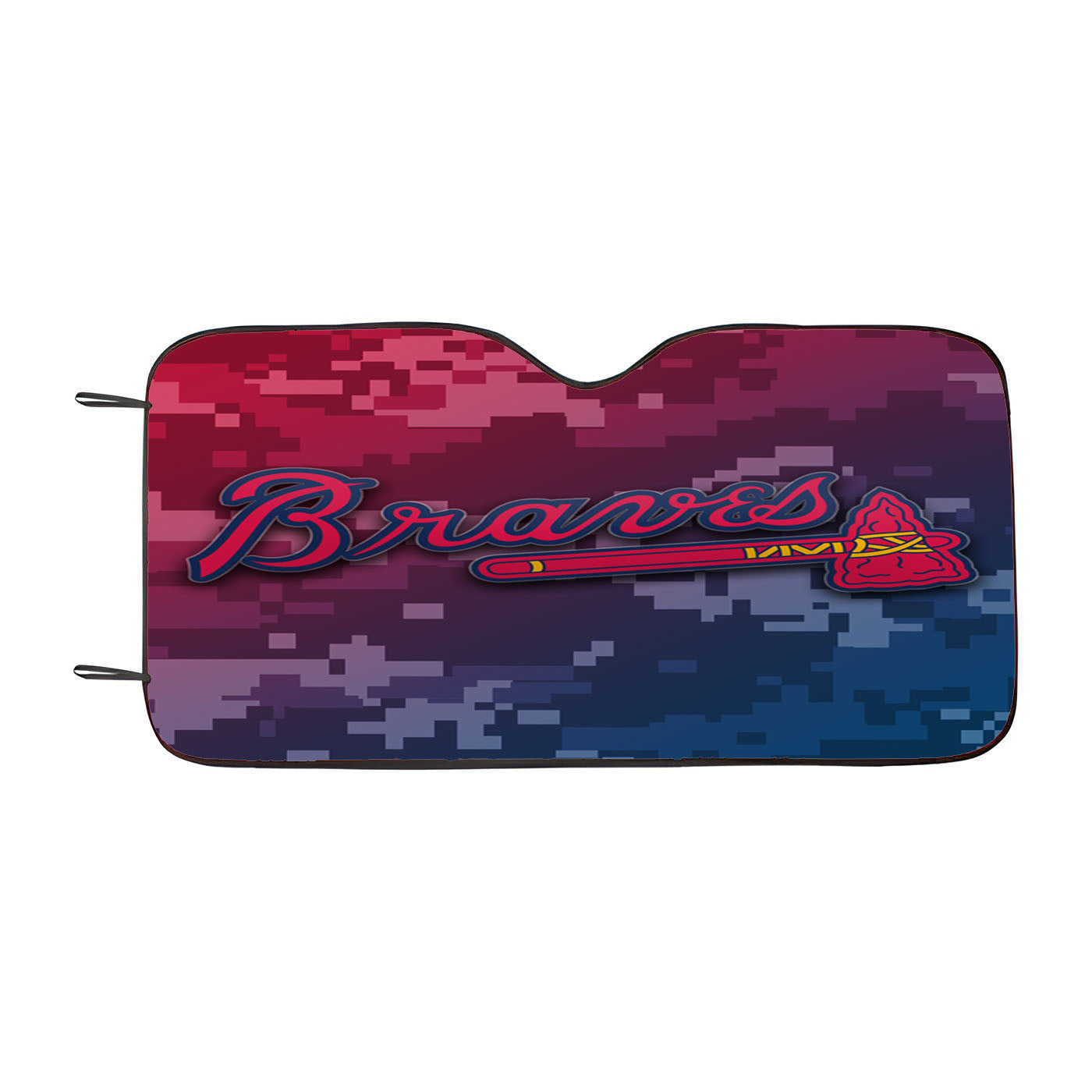 Atlanta Braves Army Camo Car Auto Sun Shade Windshield Cover