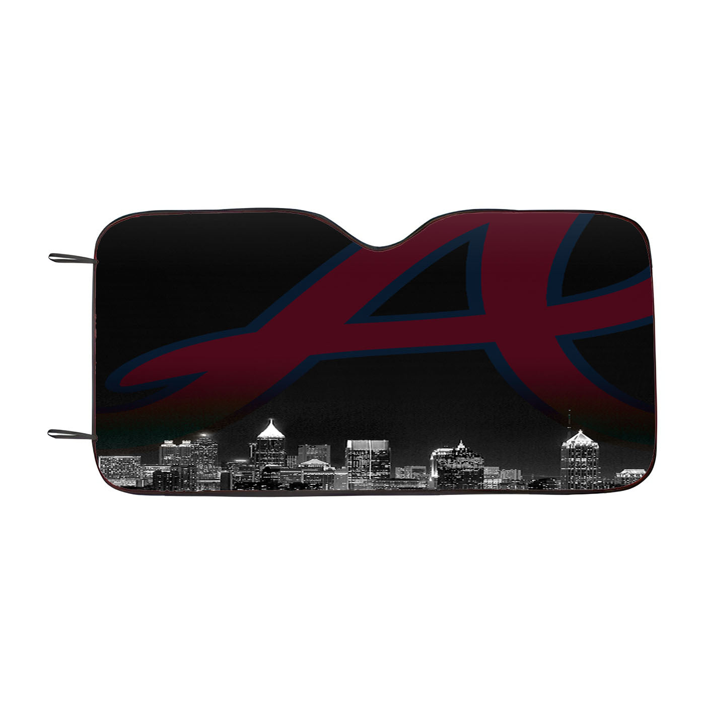 Atlanta Braves Night City Car Auto Sun Shade Windshield Cover