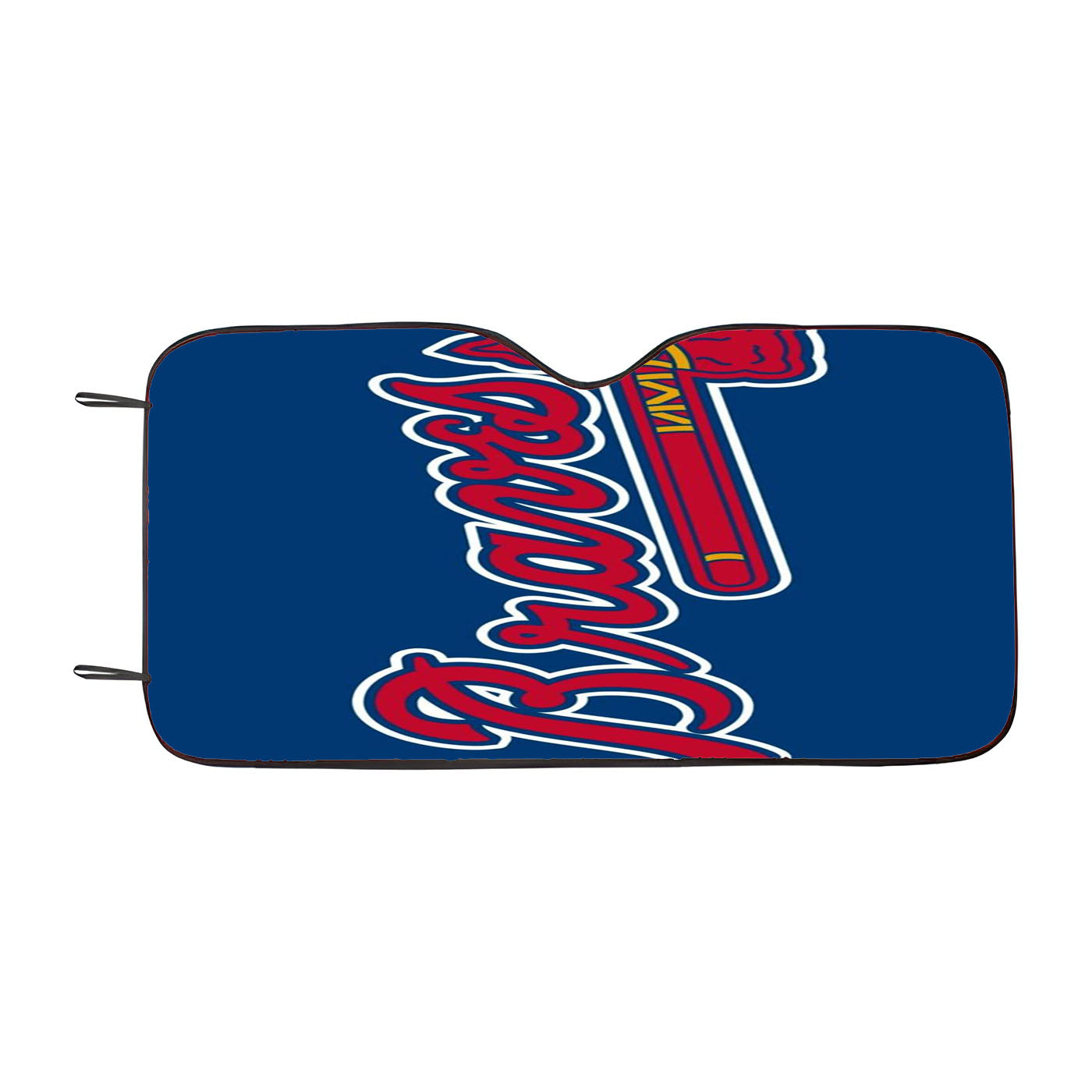 Atlanta Braves Red Blue Logo Car Auto Sun Shade Windshield Cover
