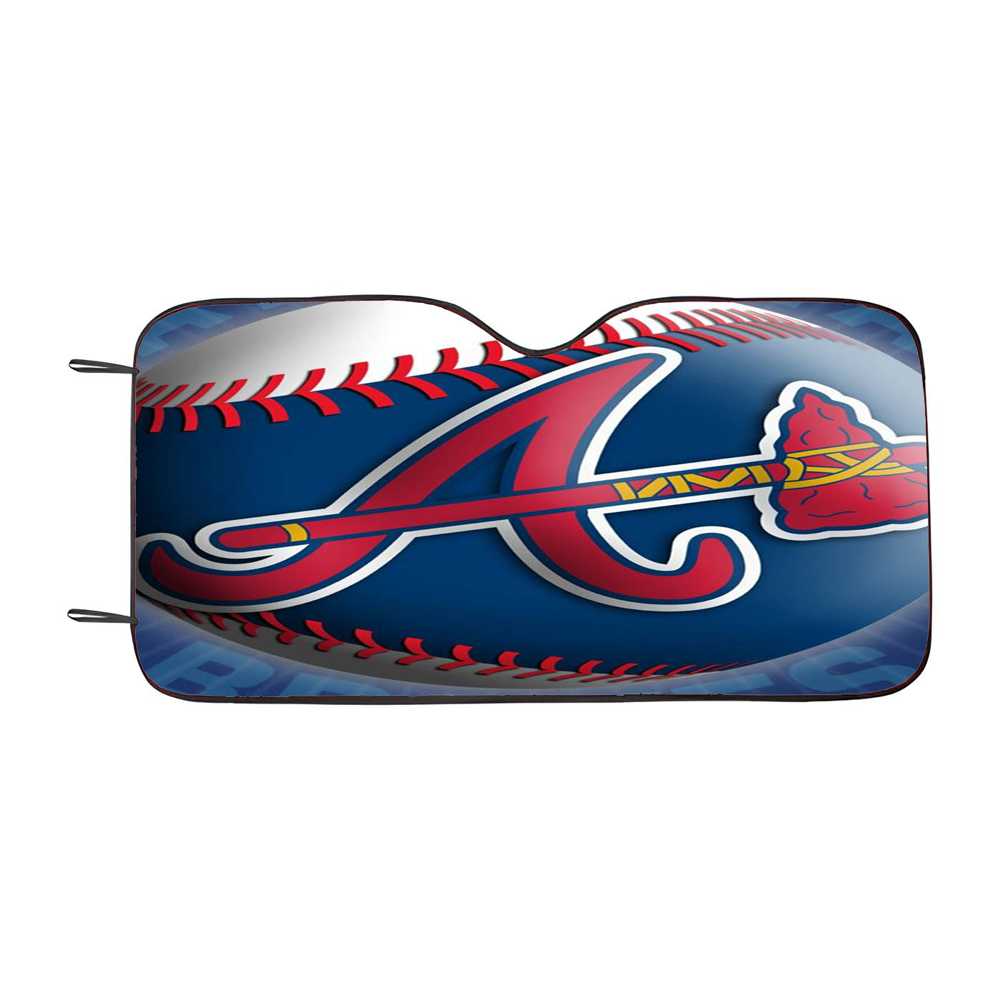 Atlanta Braves Softball Logo Car Auto Sun Shade Windshield Cover