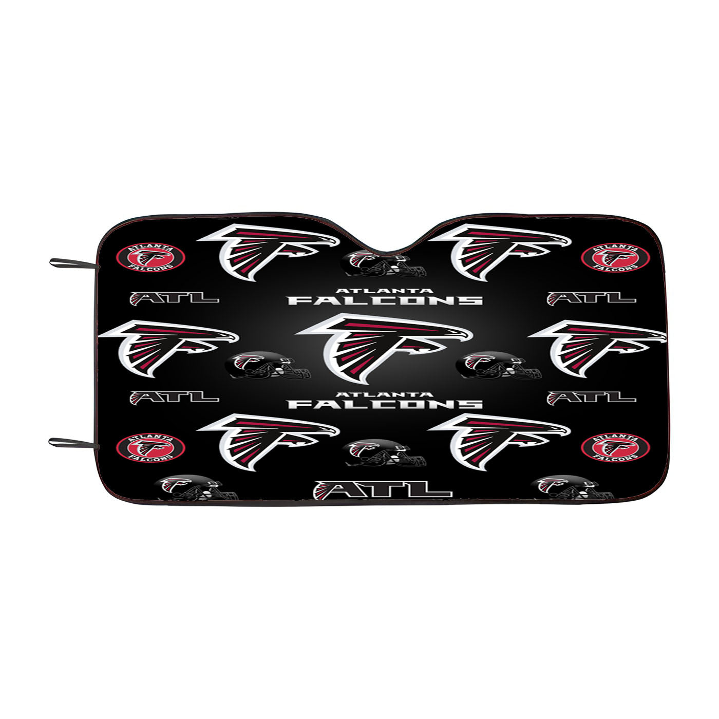 Atlanta Falcons Logo Pattern Black Car Auto Sun Shade Windshield Cover