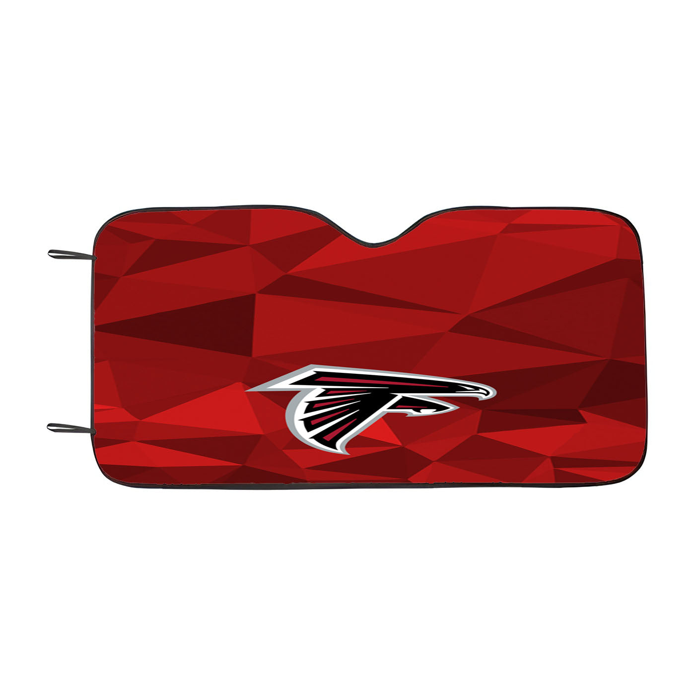 Atlanta Falcons Red Geometric Car Auto Sun Shade Windshield Cover