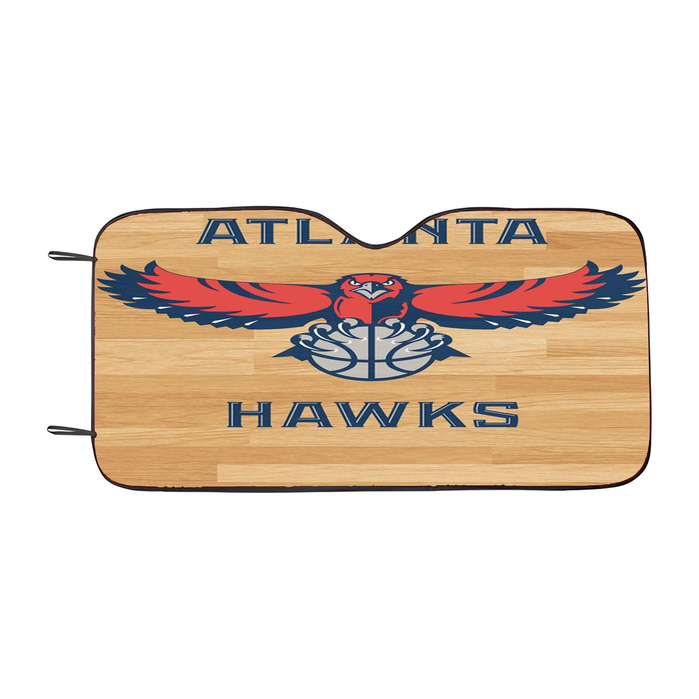 Atlanta Hawks Nba Wood Logo Car Auto Sun Shade Windshield Cover