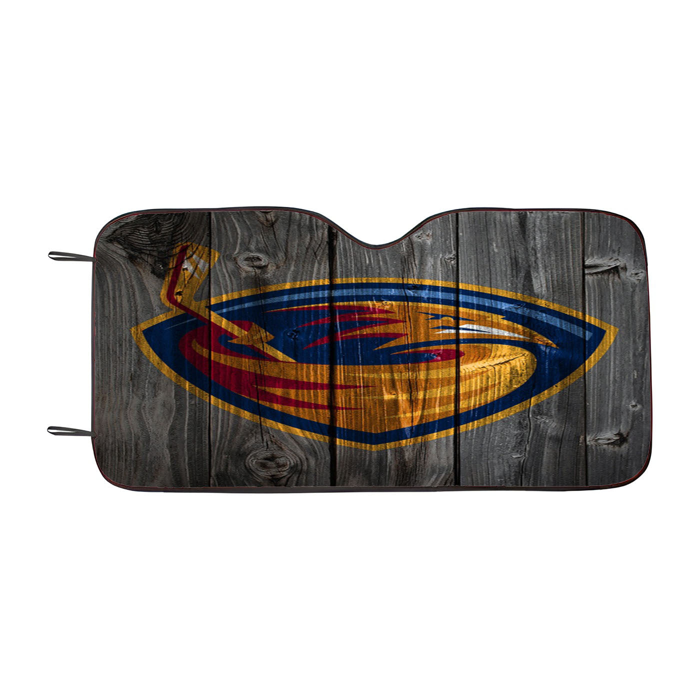 Atlanta Thrashers Nhl Wood Logo Wallpaper Car Auto Sun Shade Windshield Cover