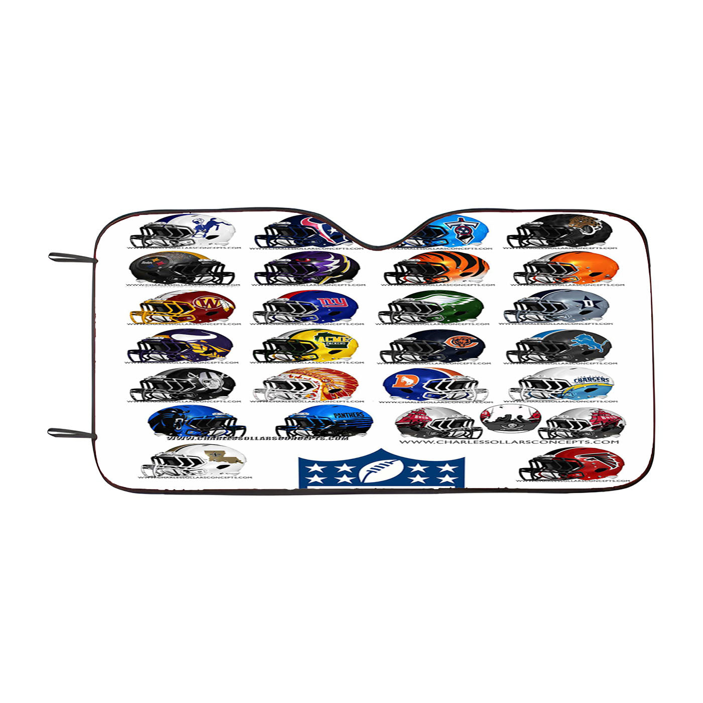 Awesome Nfl Helmets Car Auto Sun Shade Windshield Cover