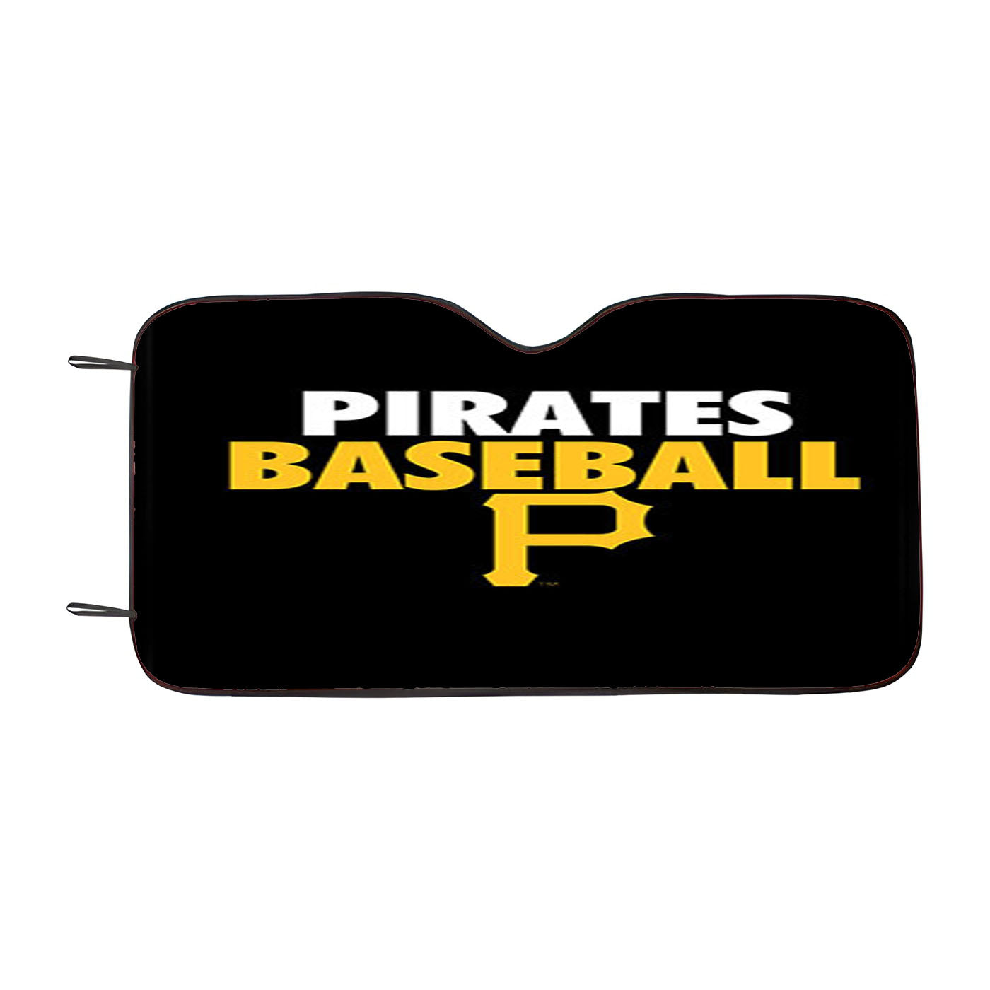 Baseball Pirates Yellow Black Car Auto Sun Shade Windshield Cover