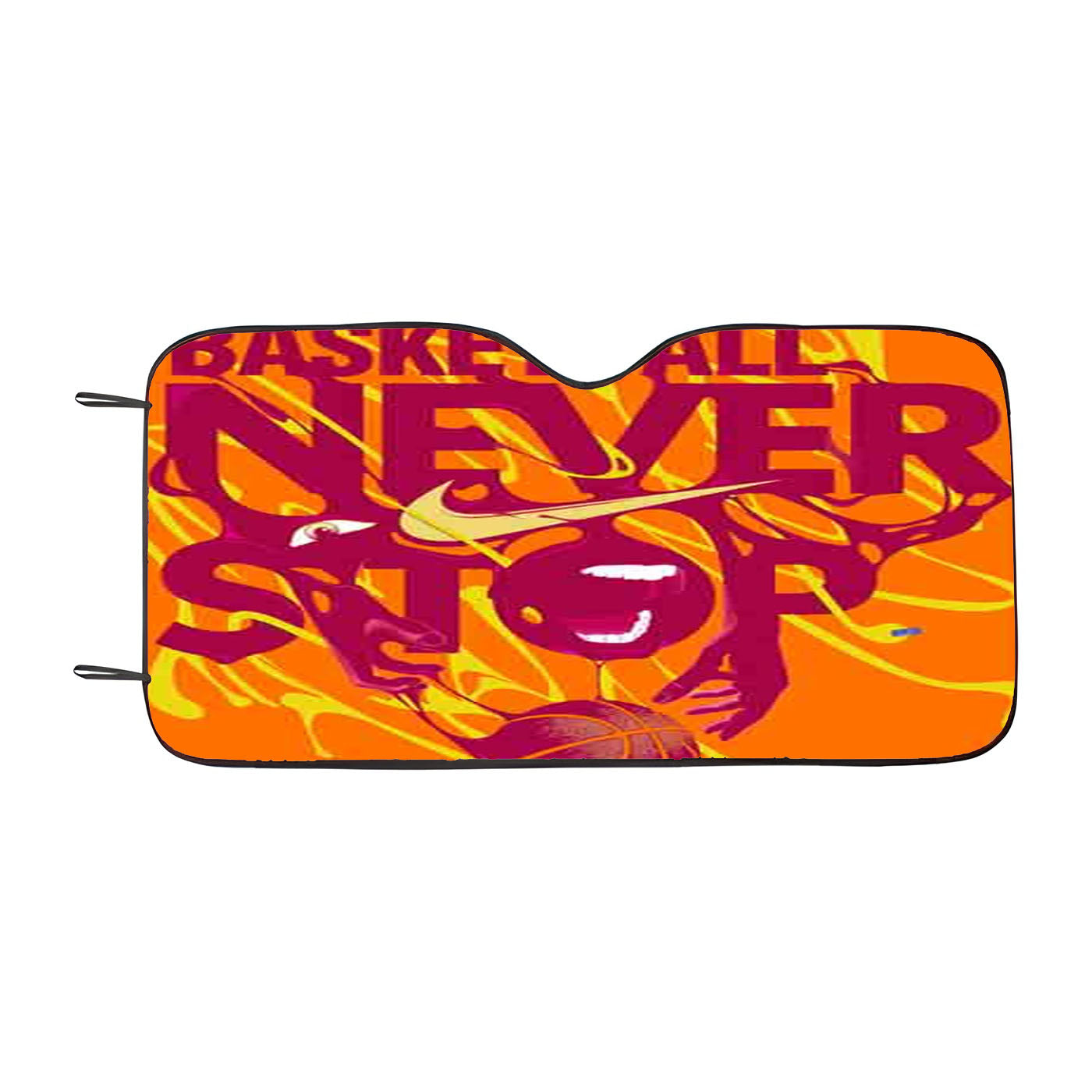 Basketball Never Stop Car Auto Sun Shade Windshield Cover