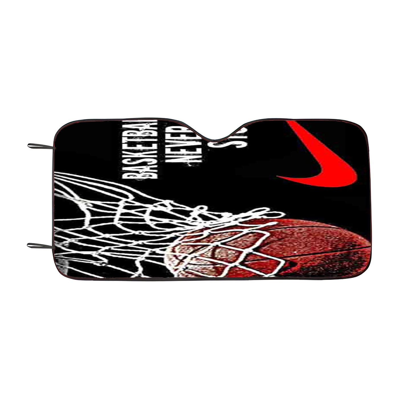 Basketball Never Stops Nike Car Auto Sun Shade Windshield Cover