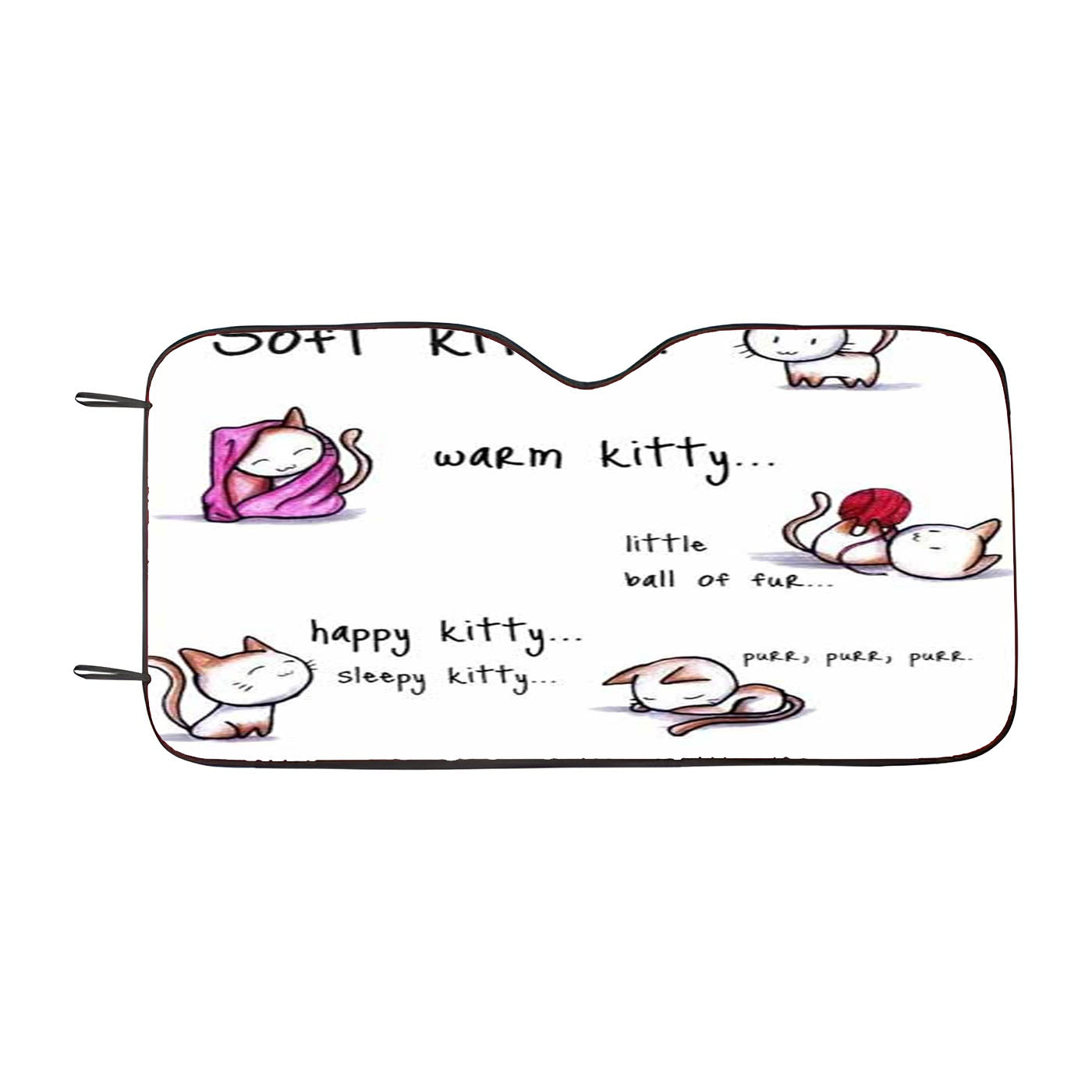 Big Bang Theory Cute Soft Kitty Warm Kitty Car Auto Sun Shade Windshield Cover
