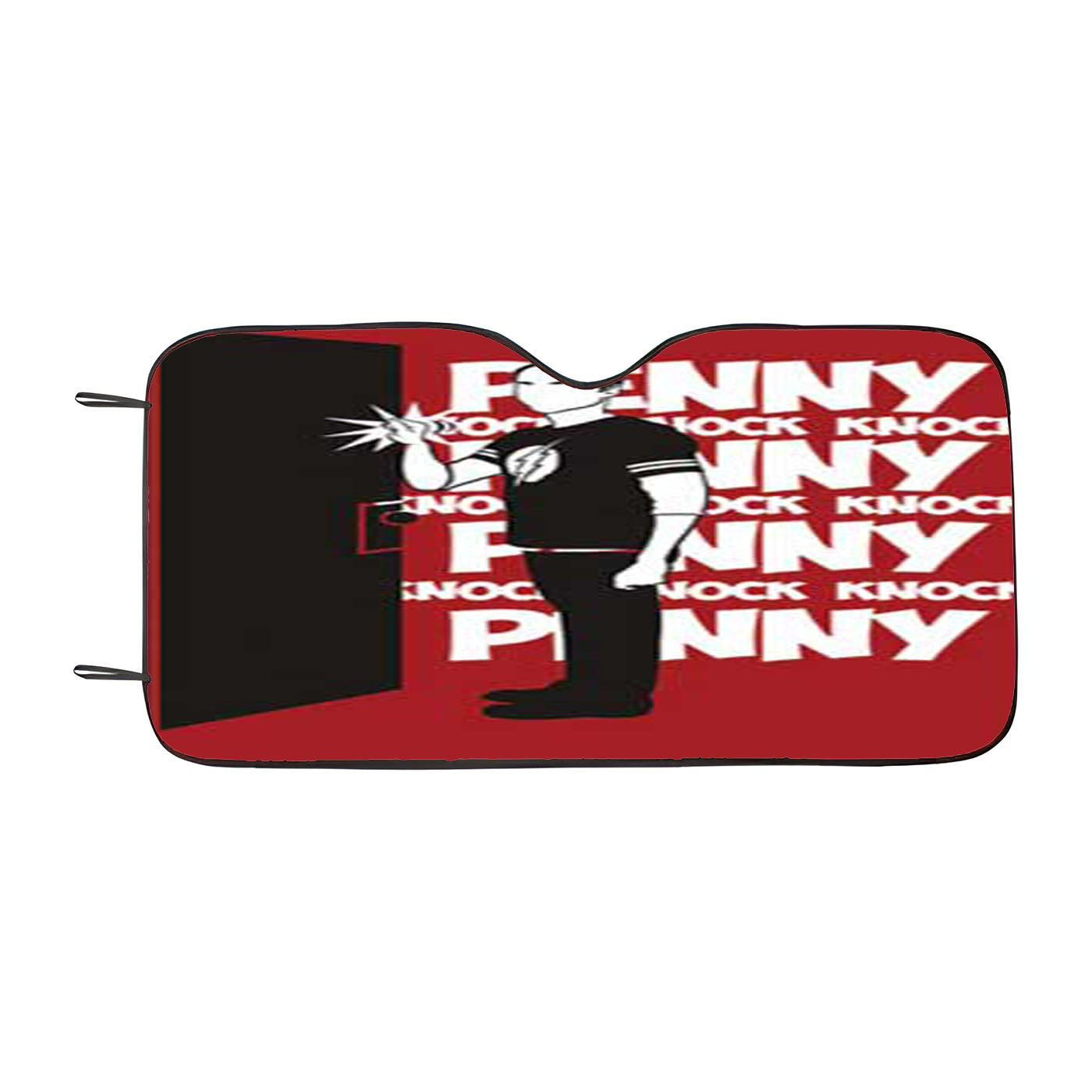 Big Bang Theory Knock Red Car Auto Sun Shade Windshield Cover