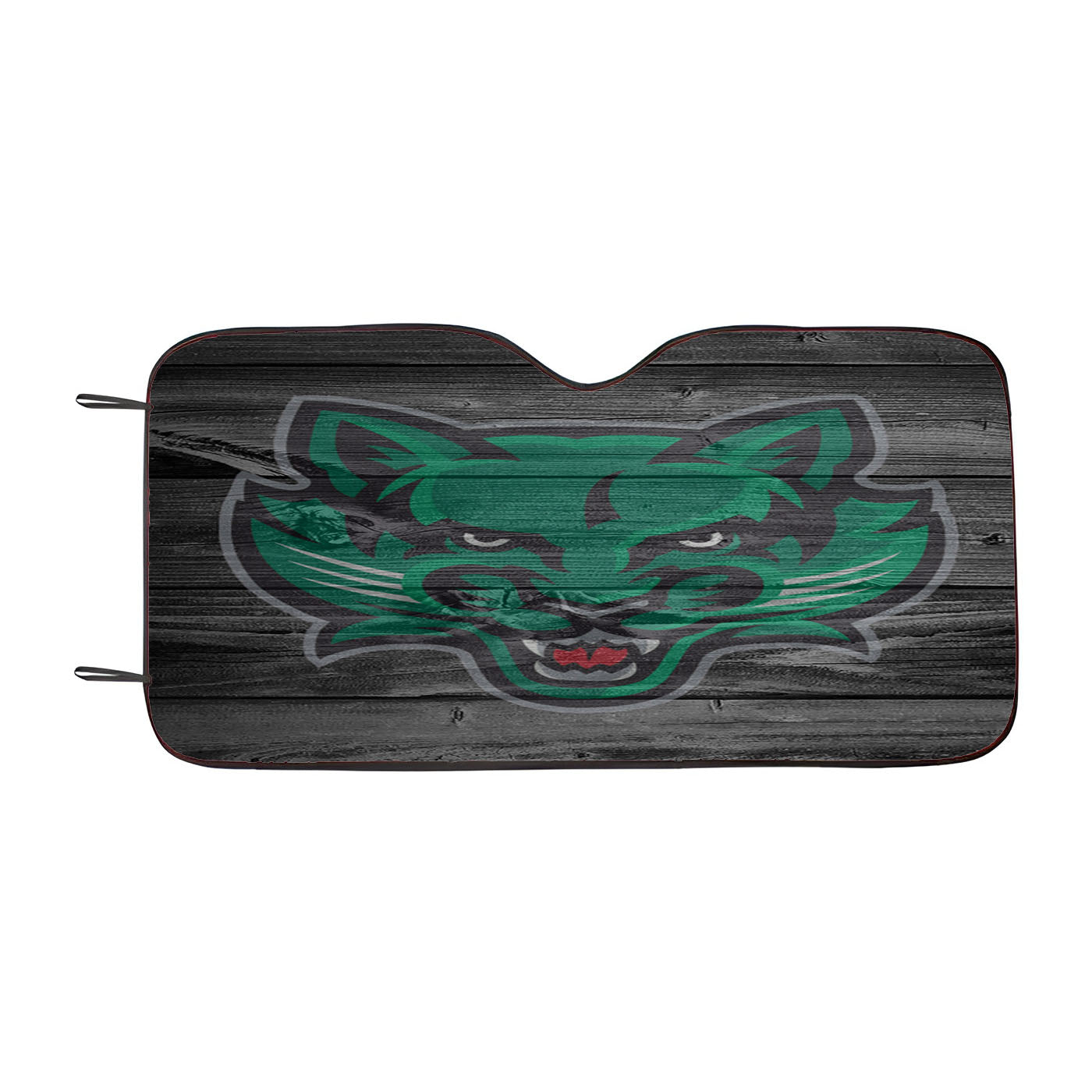 Binghamton Bearcat Nba Logo Dark Wood Wallpaper Car Auto Sun Shade Windshield Cover