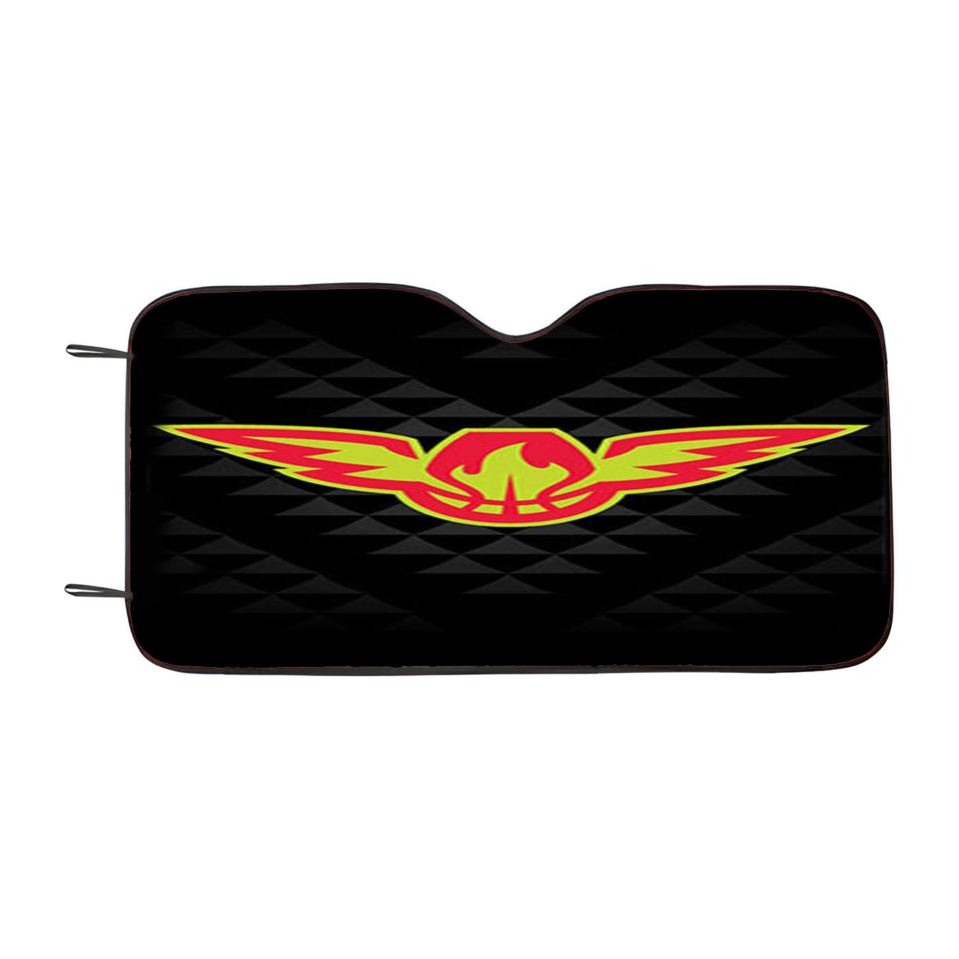 Black Atlanta Hawks Car Auto Sun Shade Windshield Cover