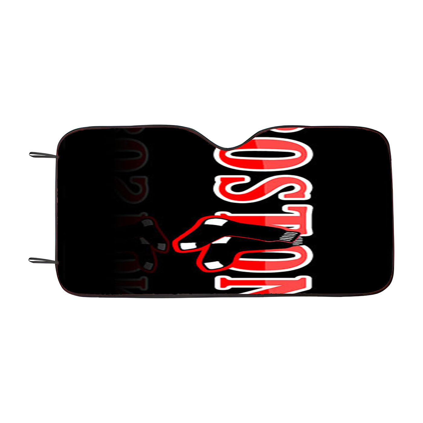 Black Boston Car Auto Sun Shade Windshield Cover