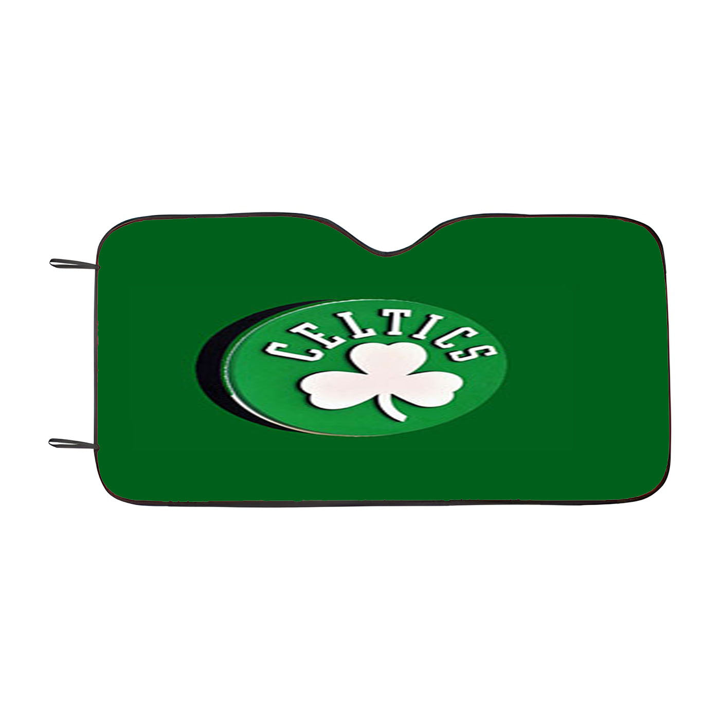 Black Boston Celtics Car Auto Sun Shade Windshield Cover