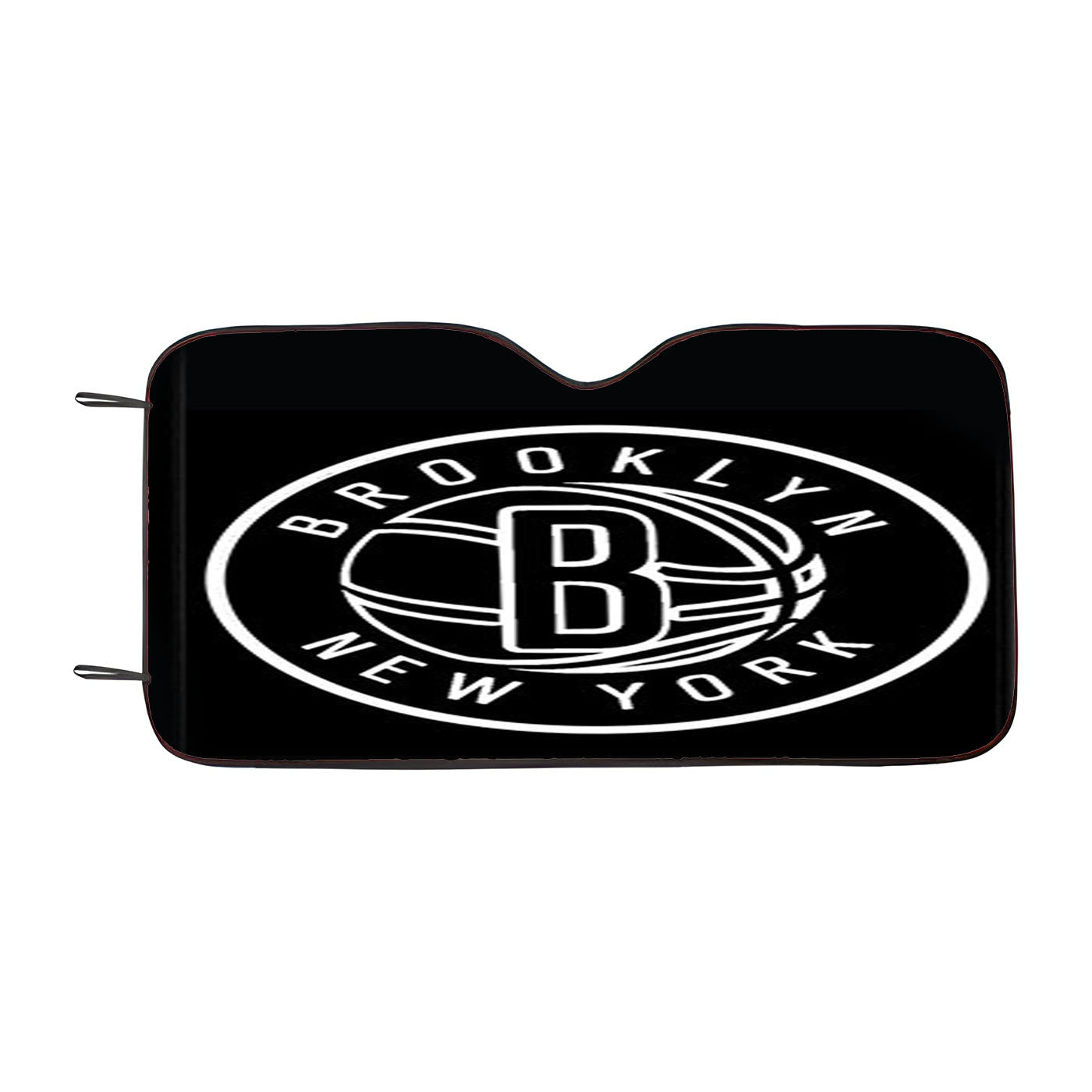 Black Brooklyn Car Auto Sun Shade Windshield Cover