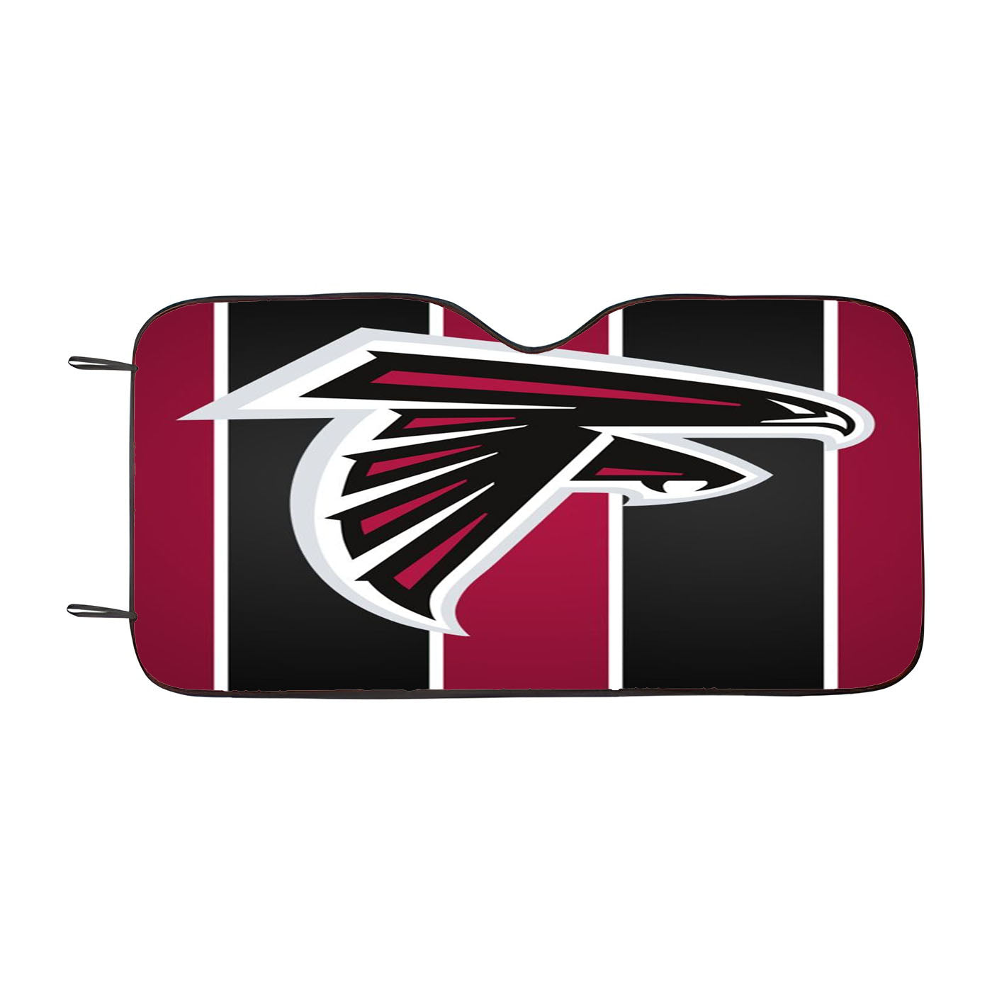 Black Red White Line Atlanta Falcon Logo Car Auto Sun Shade Windshield Cover