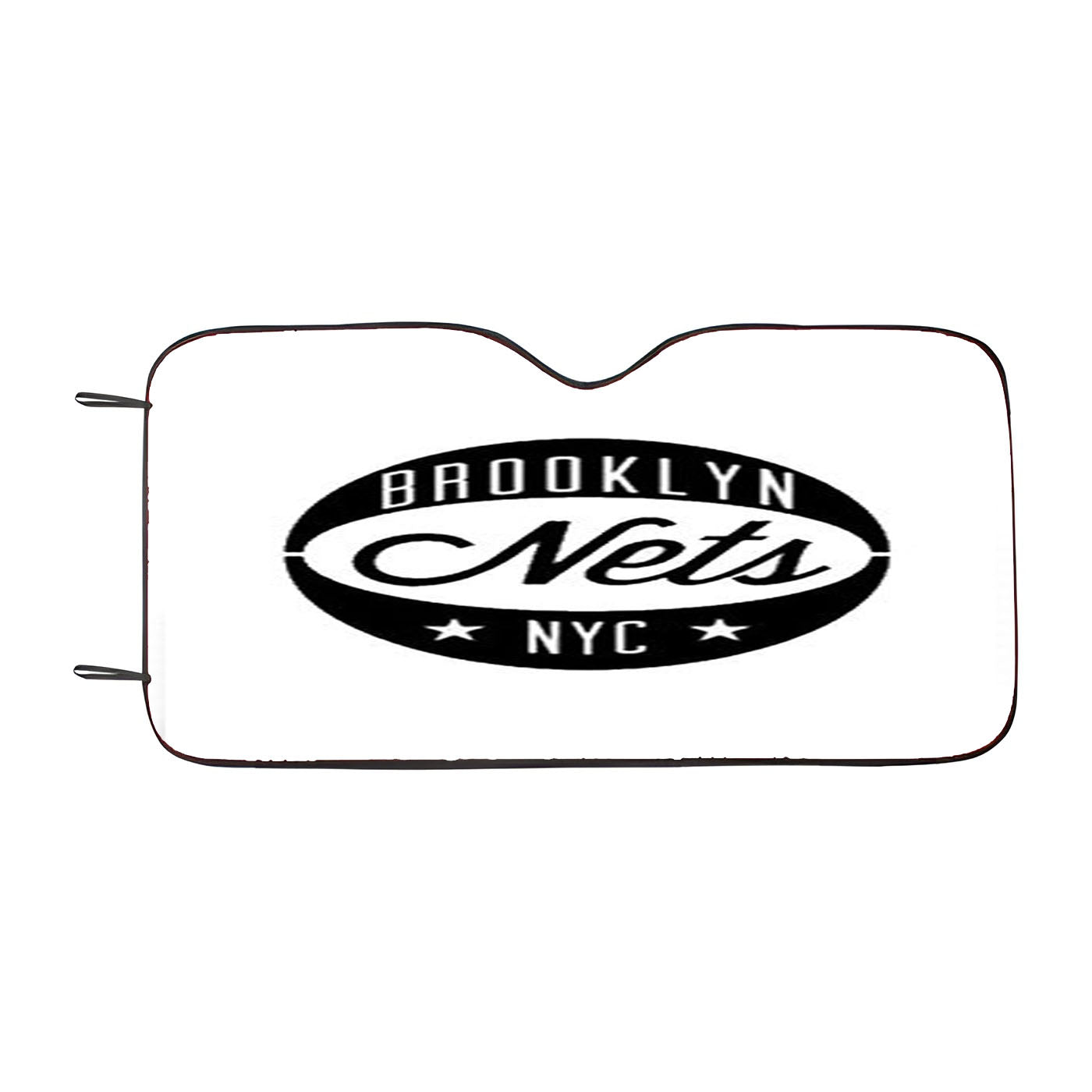 Black White Brooklyn Car Auto Sun Shade Windshield Cover