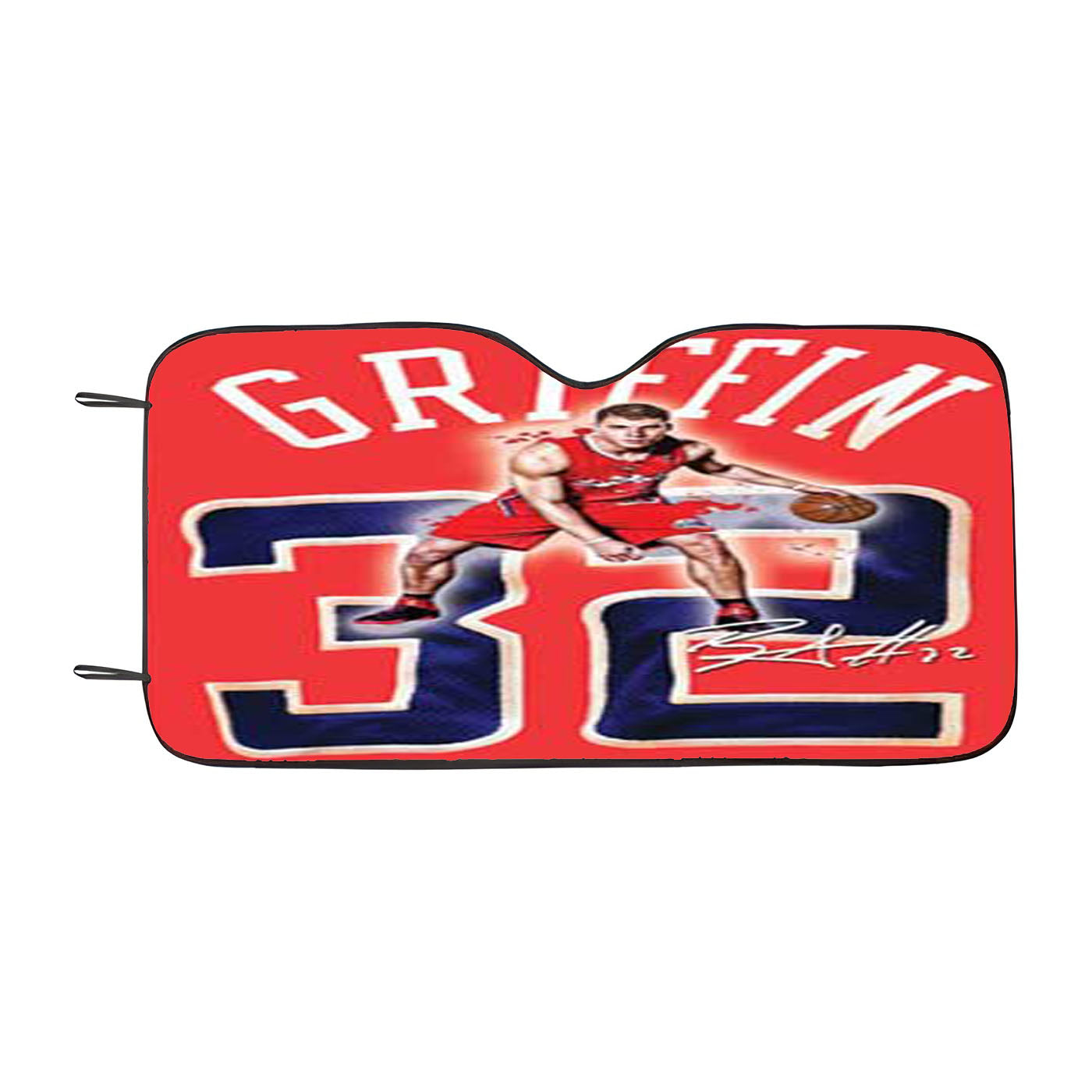 Blake Griffin Jersey Glow Car Auto Sun Shade Windshield Cover