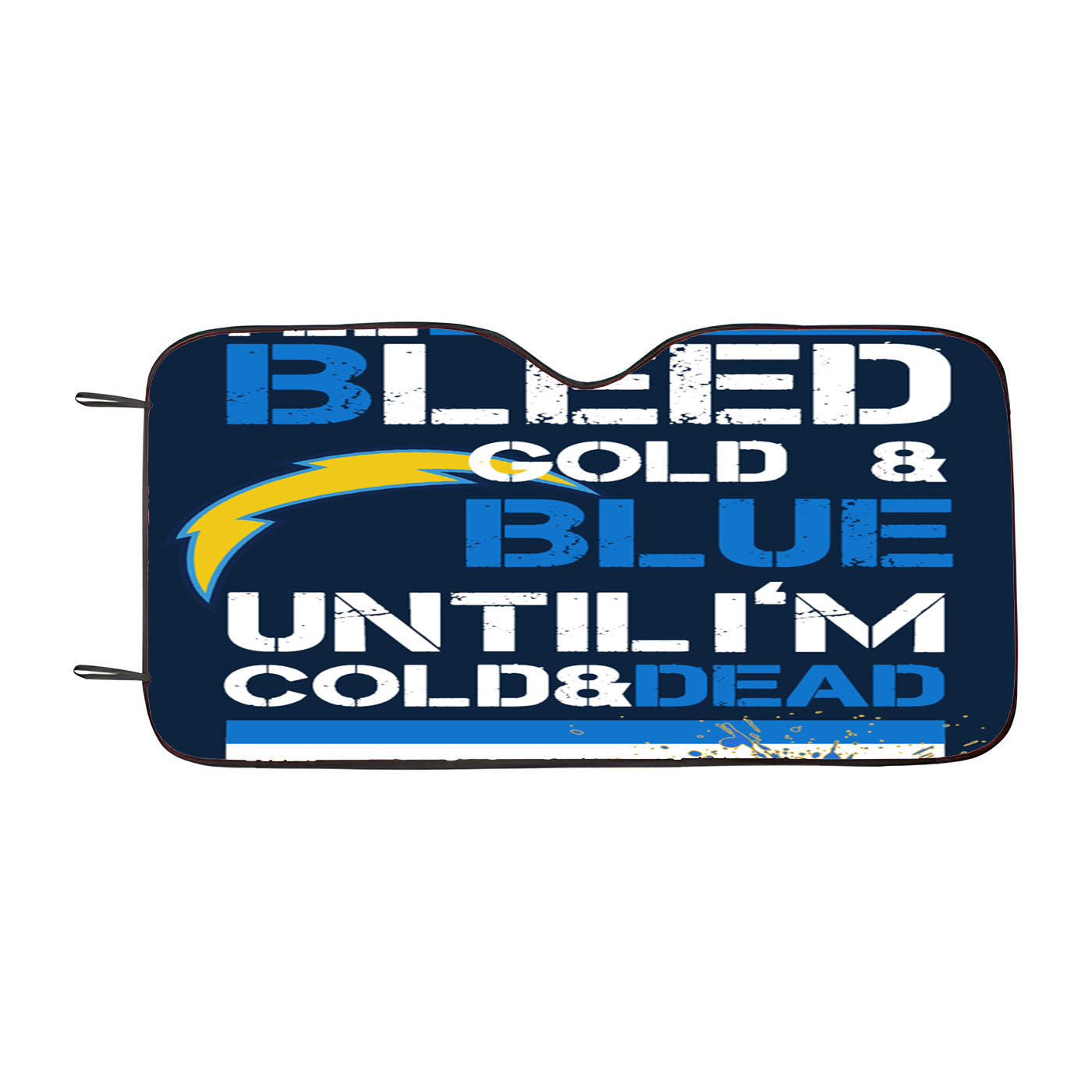 Bleed Gold And Blue San Diego Chargers Car Auto Sun Shade Windshield Cover