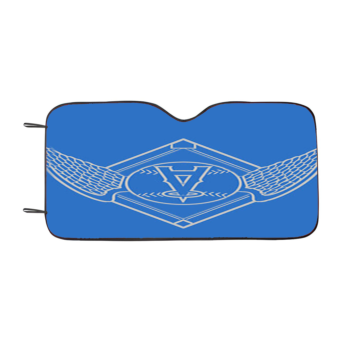 Blu Grey Angels Car Auto Sun Shade Windshield Cover
