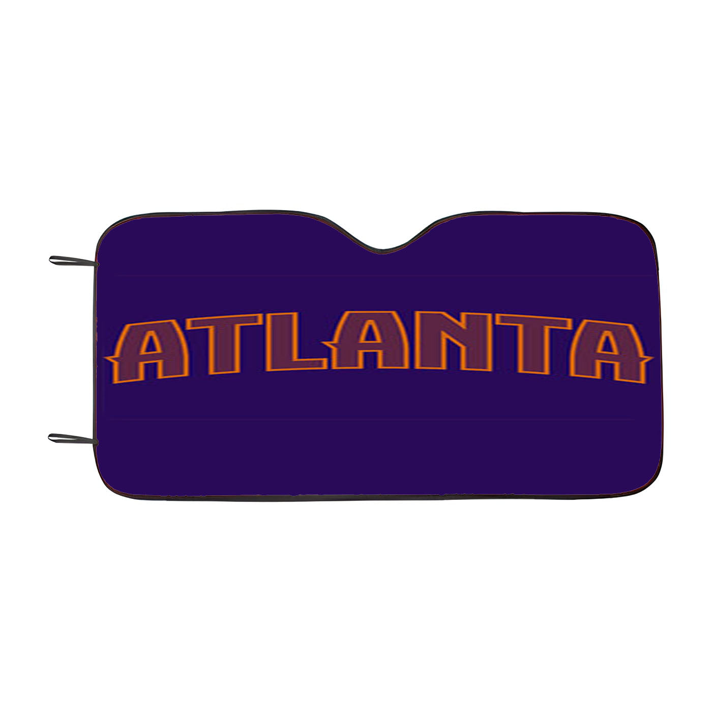Blue Atlanta Hawks Car Auto Sun Shade Windshield Cover