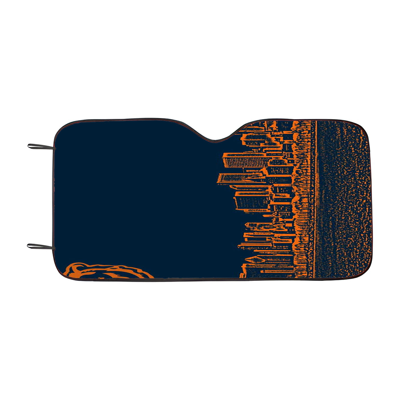 Blue Chicago Bear Car Auto Sun Shade Windshield Cover