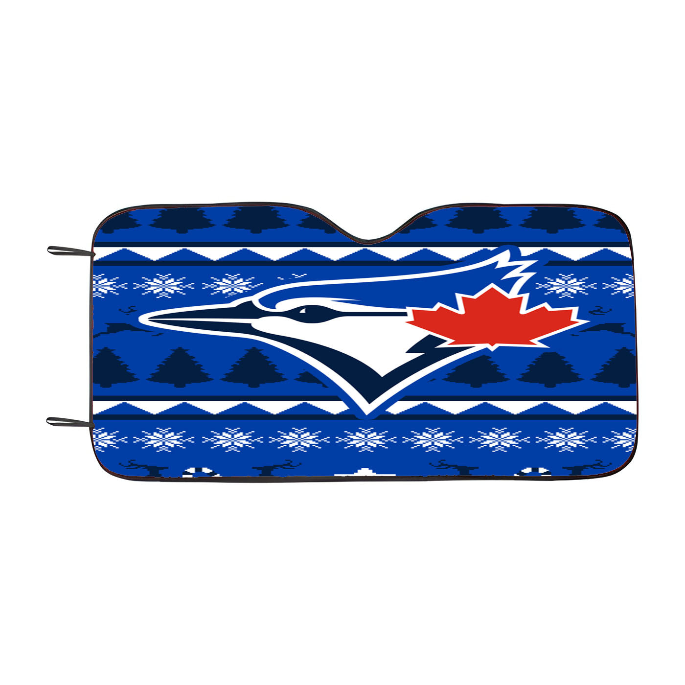 Blue Jays Christmas Sweater Car Auto Sun Shade Windshield Cover