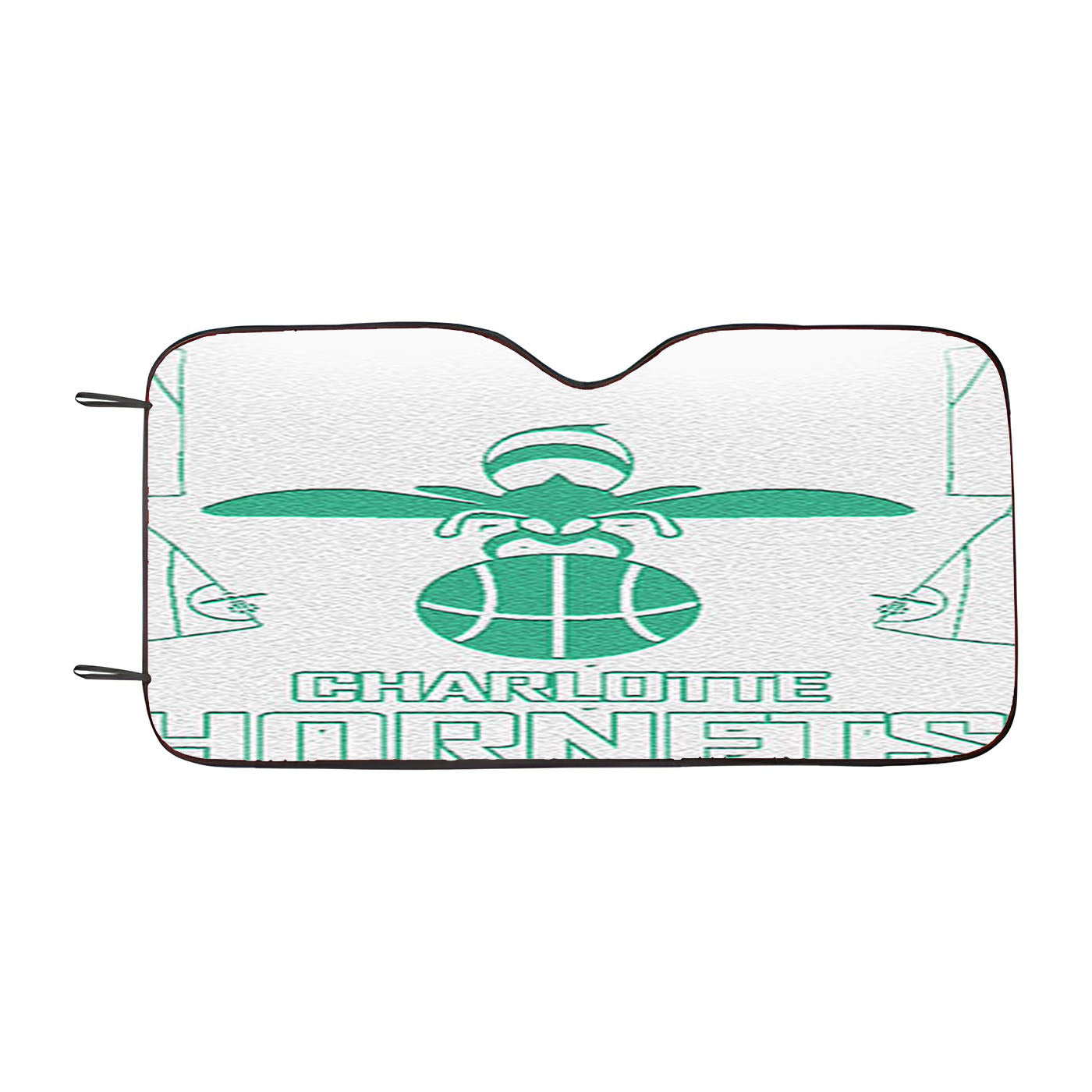 Blue White Charlotte Hornets Car Auto Sun Shade Windshield Cover