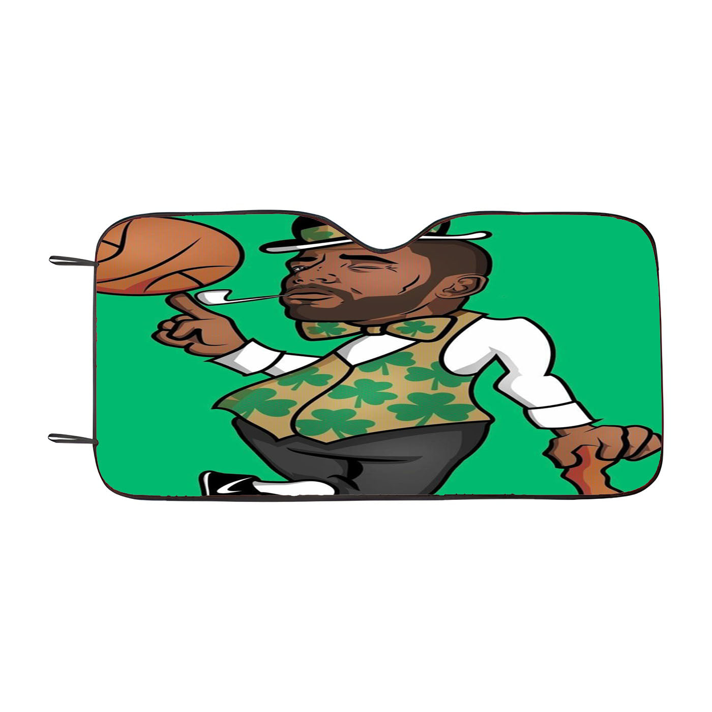 Boston Basket Ball Star Car Auto Sun Shade Windshield Cover