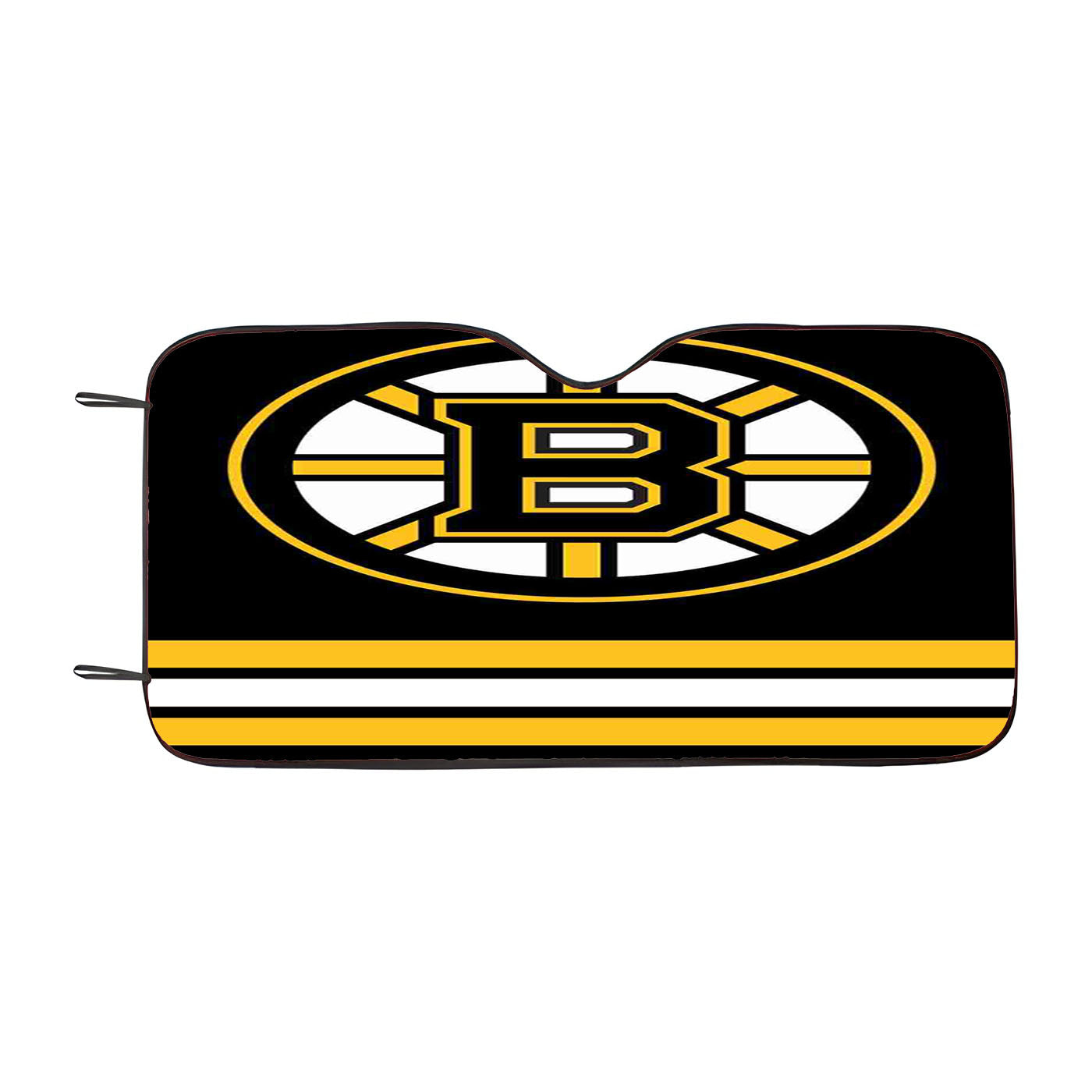 Boston Bruins Bvb Logo Black Car Auto Sun Shade Windshield Cover