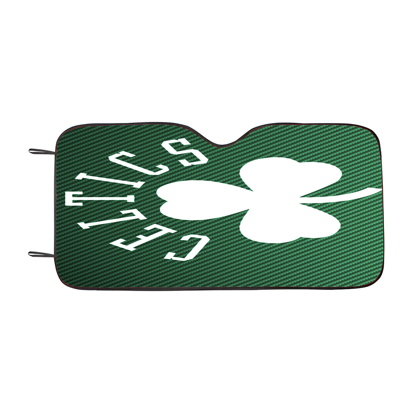 Boston Celtics Green Carbon Car Auto Sun Shade Windshield Cover