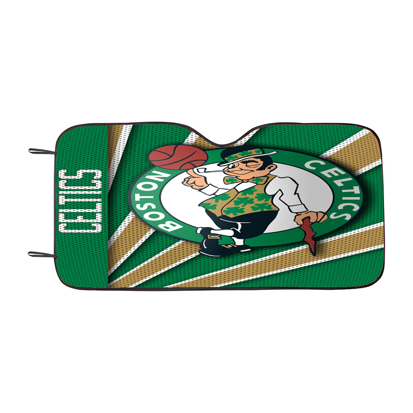 Boston Celtics Stripe Wallpaper Car Auto Sun Shade Windshield Cover