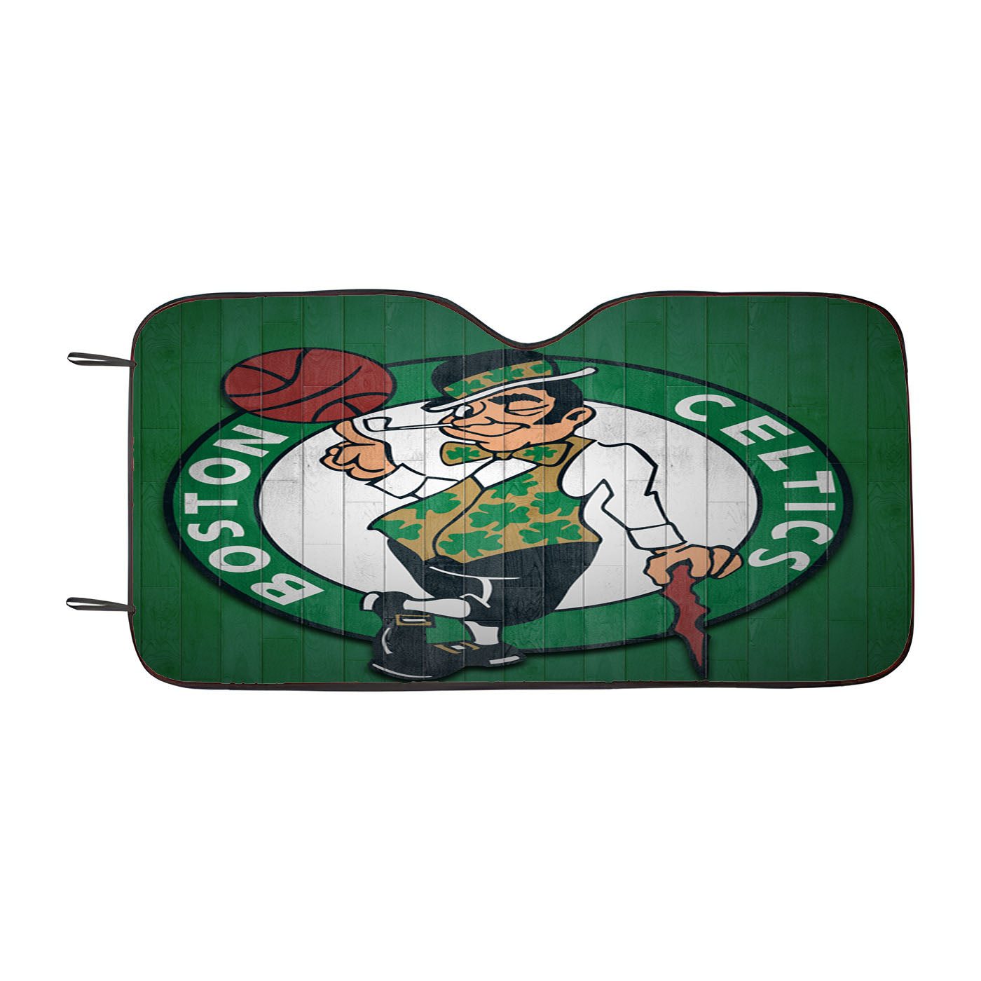 Boston Celtics Wood Logo Car Auto Sun Shade Windshield Cover