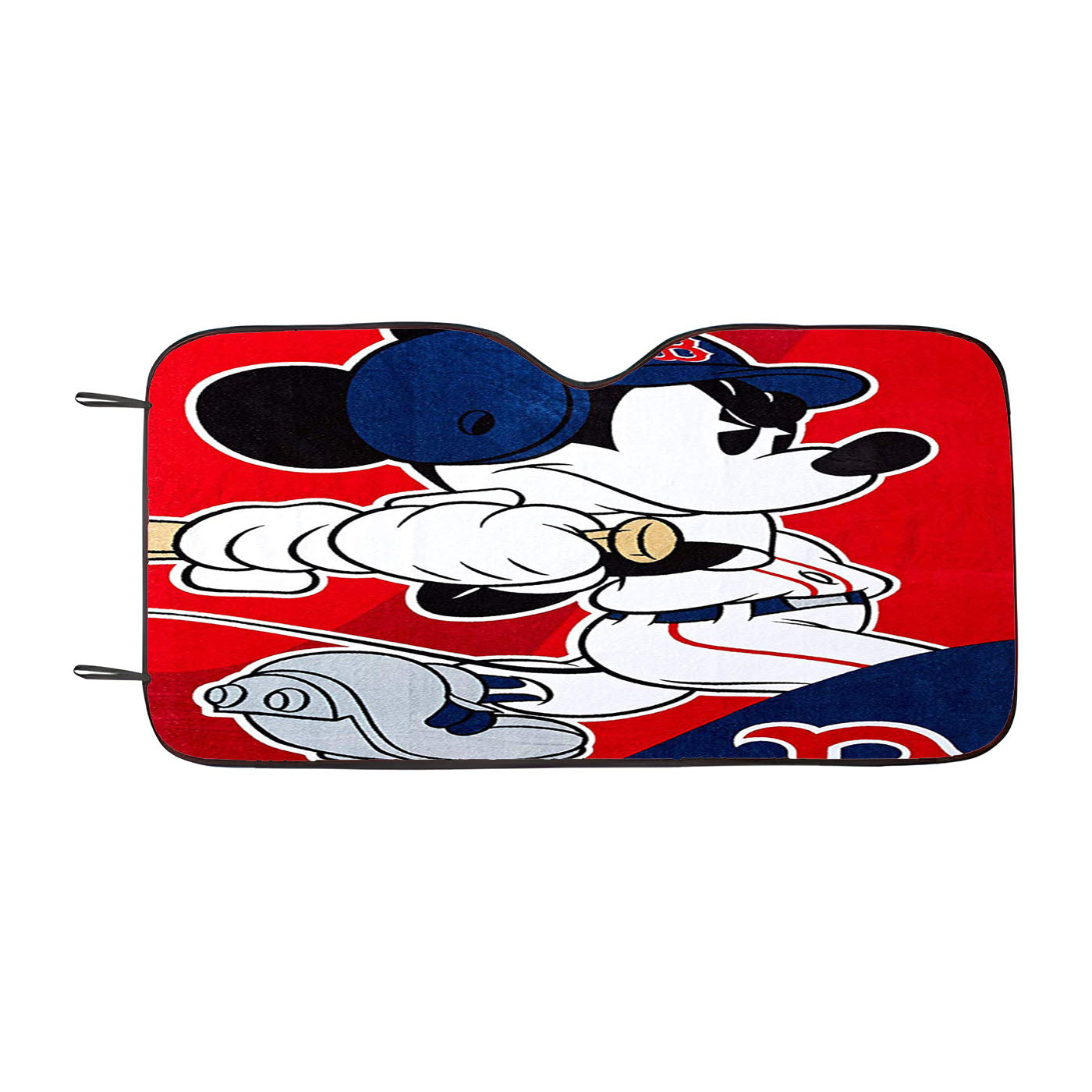 Boston Red Sox Disney Mickey Mouse Mlb Car Auto Sun Shade Windshield Cover