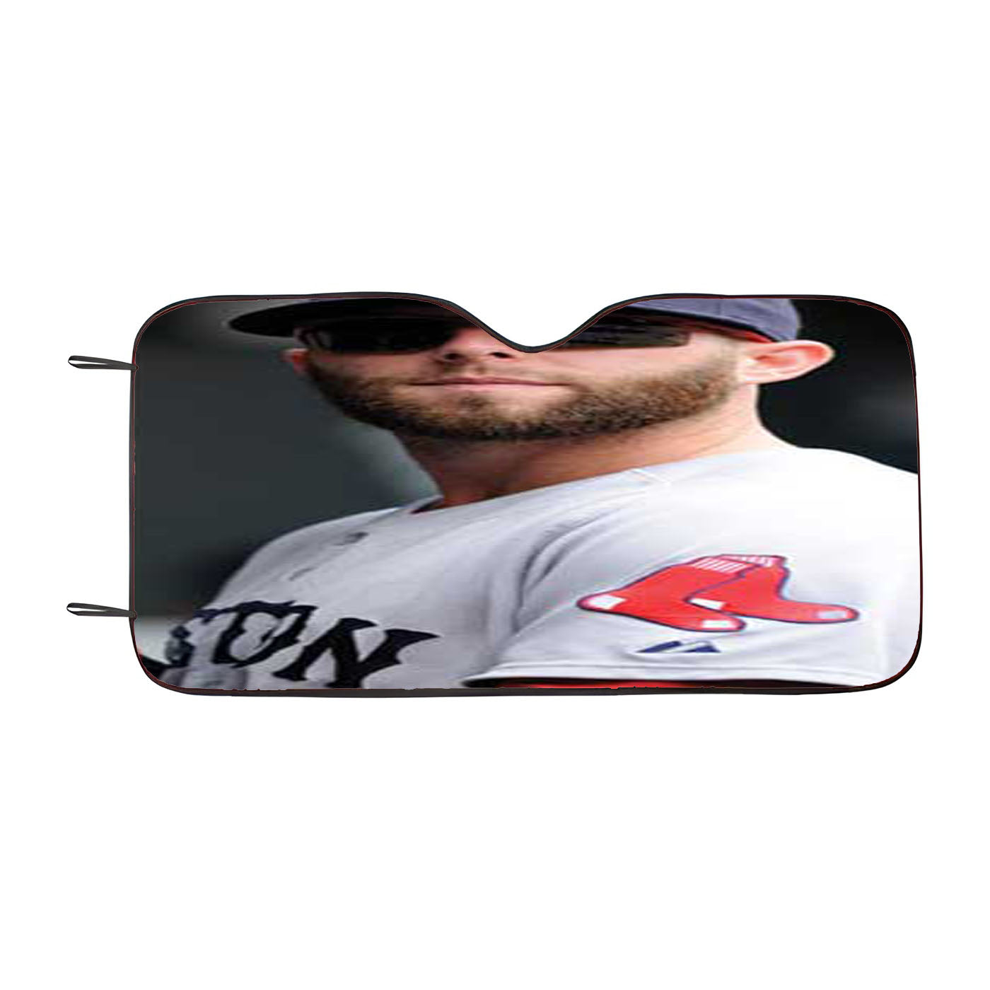 Boston Red Sox Dustin Pedroia Car Auto Sun Shade Windshield Cover