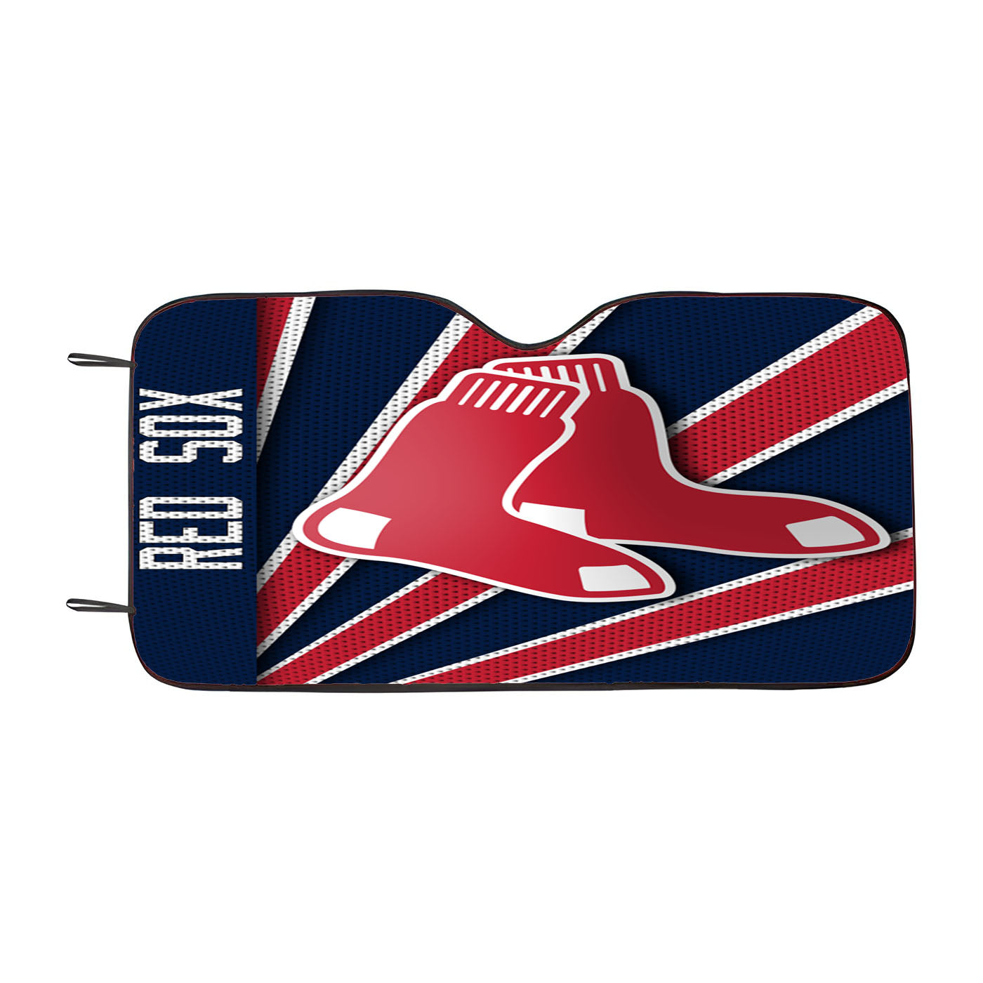 Boston Red Sox Stripe Wallpaper Car Auto Sun Shade Windshield Cover