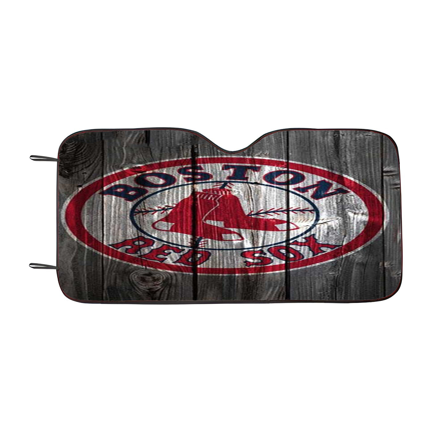 Boston Red Sox Wood Car Auto Sun Shade Windshield Cover