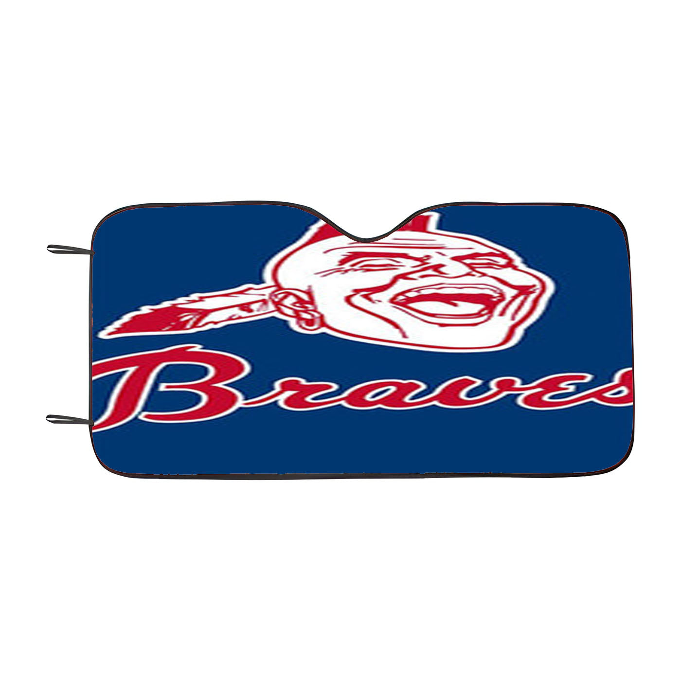 Braves Baseball Logo Blue Car Auto Sun Shade Windshield Cover
