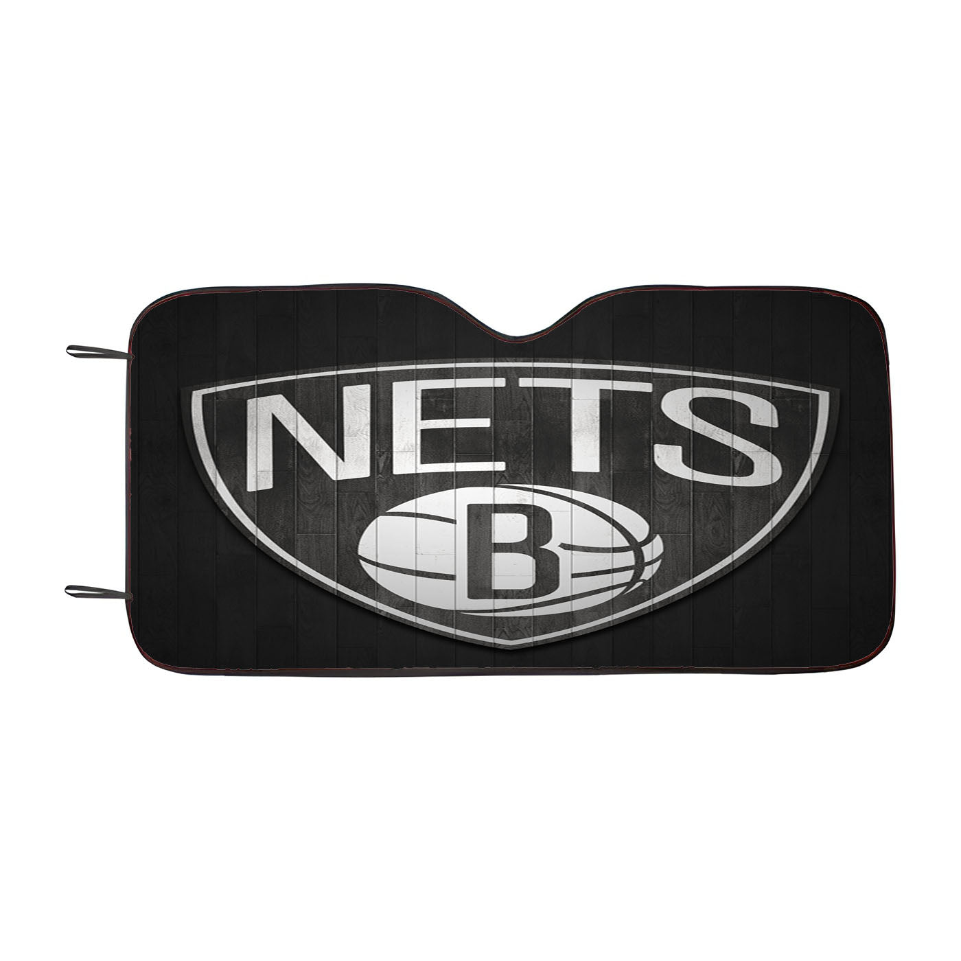 Brooklyn Nets Wood Logo Car Auto Sun Shade Windshield Cover