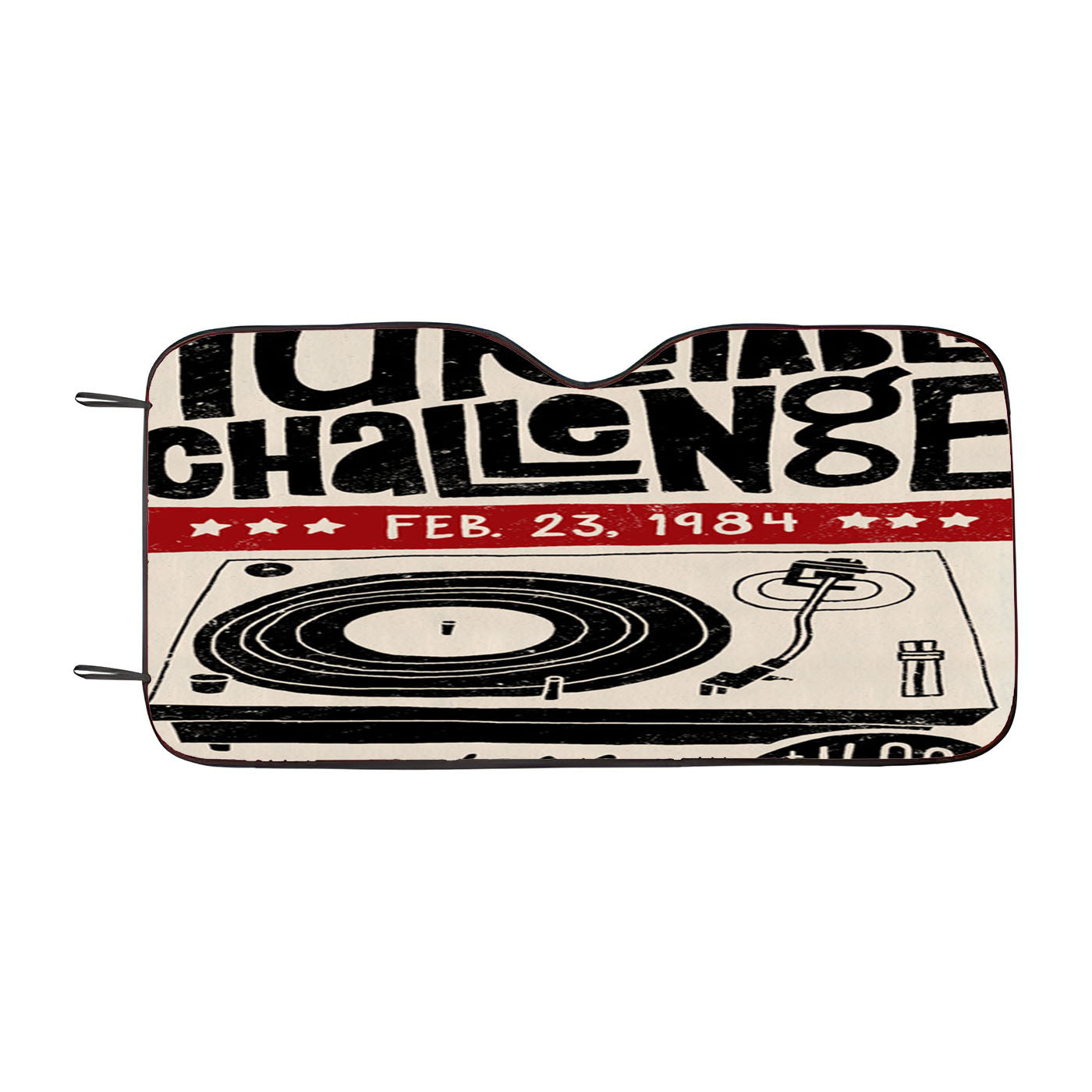 Brooklyn Turntable Chalange Car Auto Sun Shade Windshield Cover